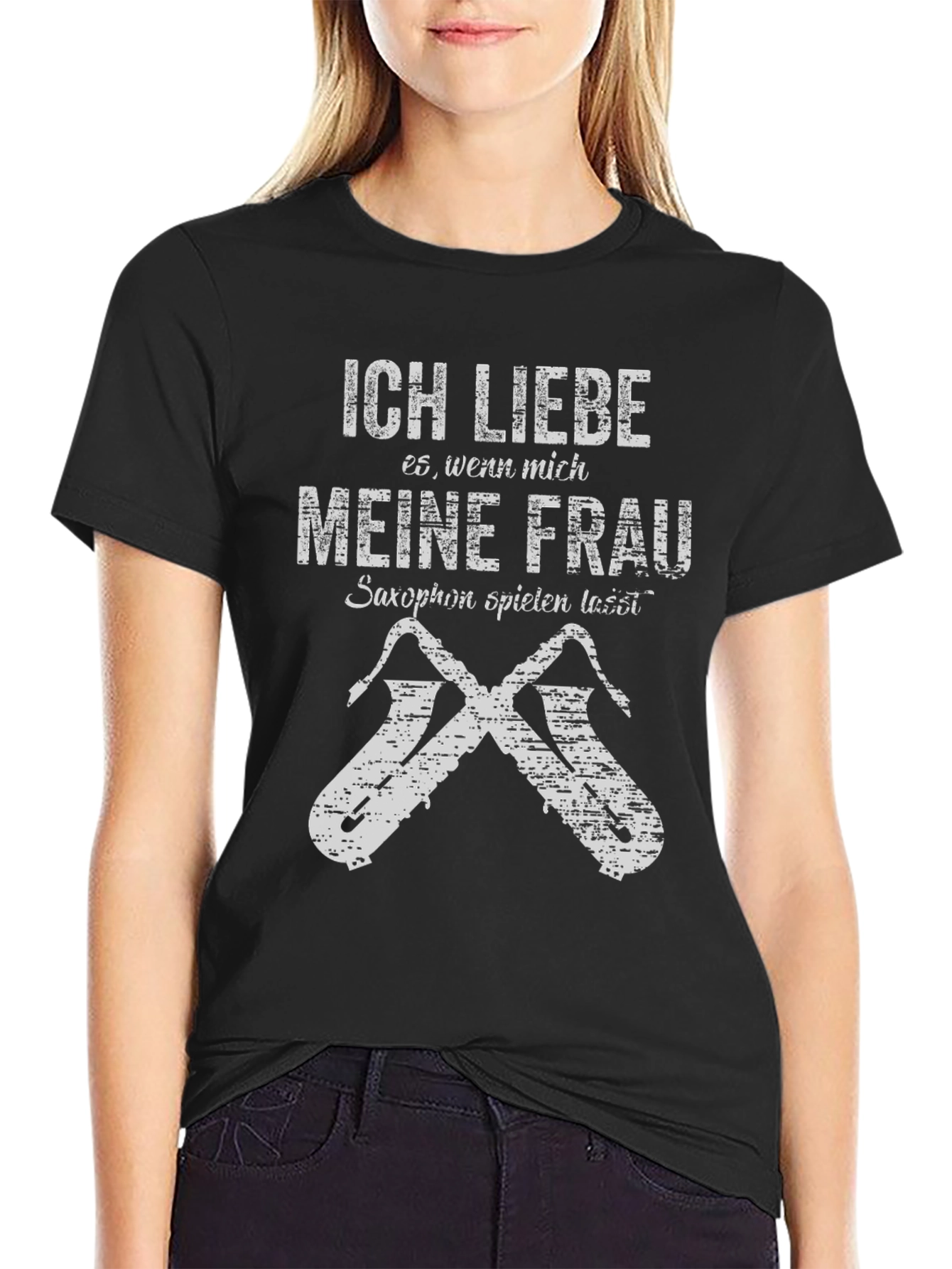 Saxophone Lover T-Shirt - Ich Liebe Meine Frau