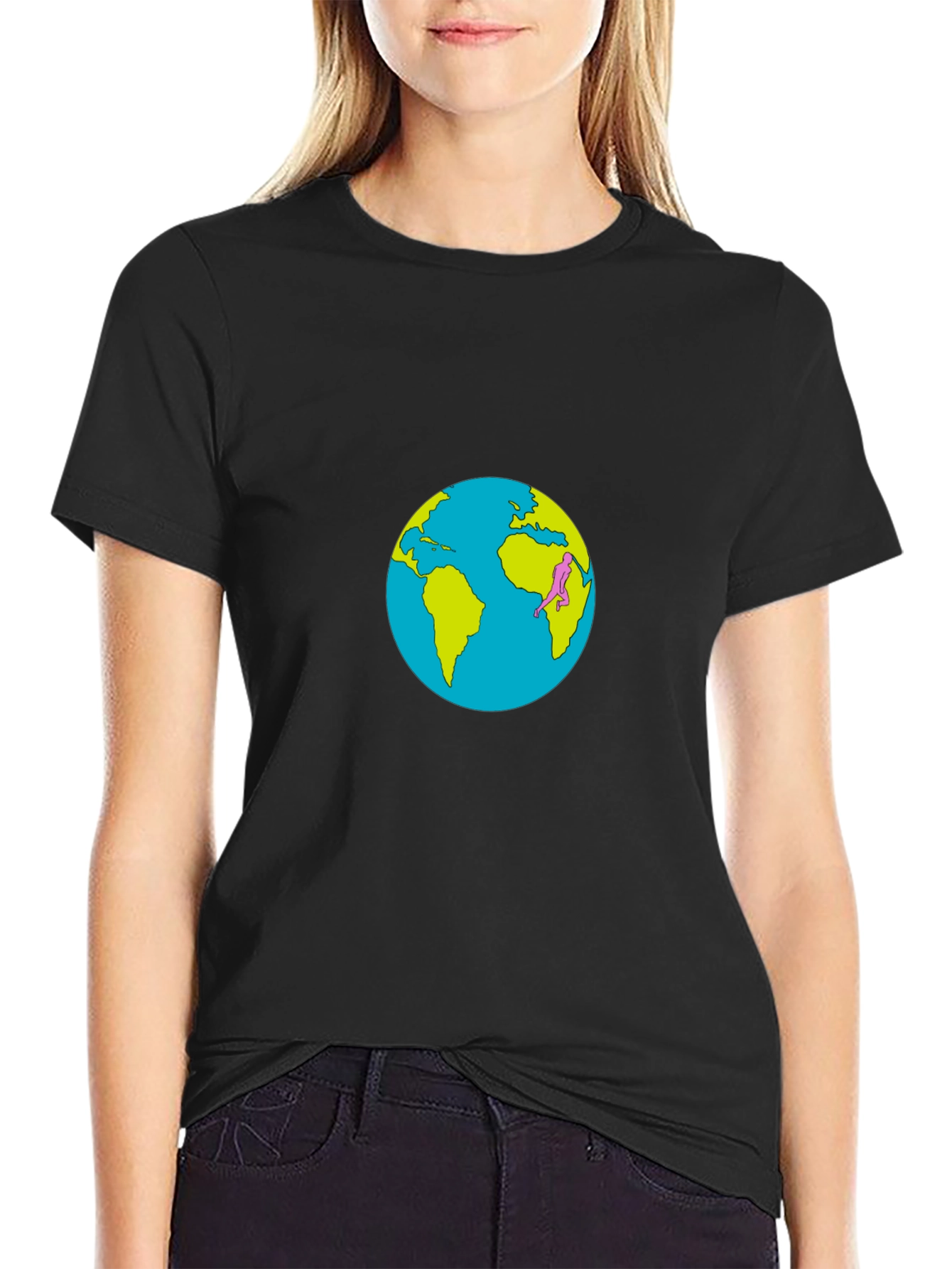 Earth Day T-Shirt: Global Runner Design