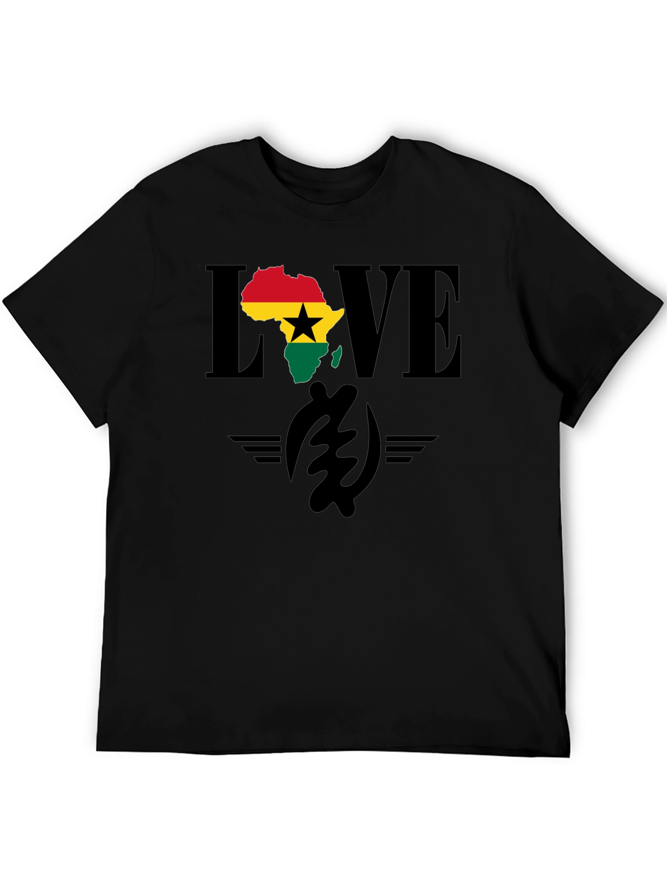 Ghana Love T-Shirt - Africa Map Pride Tee