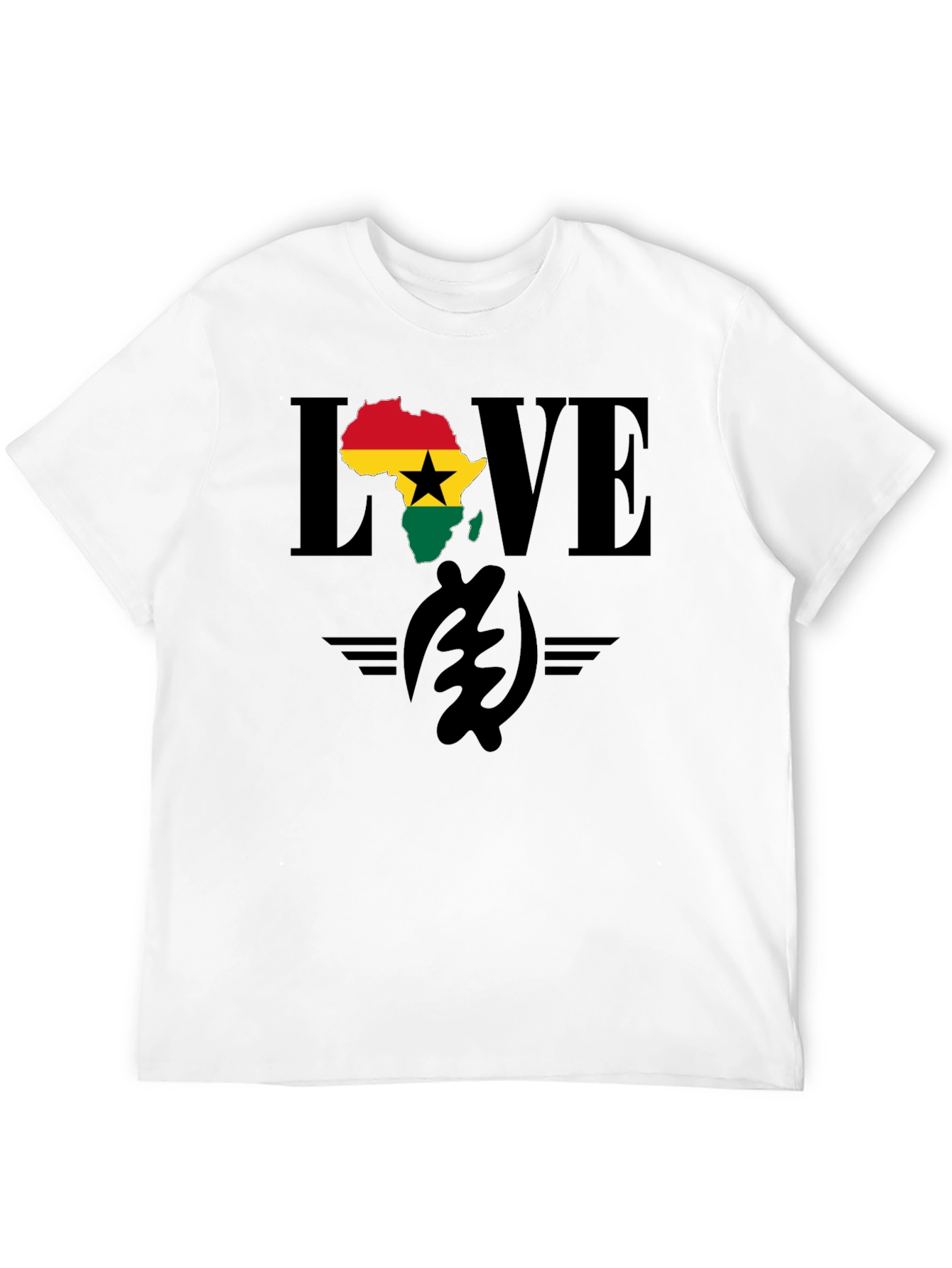 Ghana Love T-Shirt - Africa Map Pride Tee