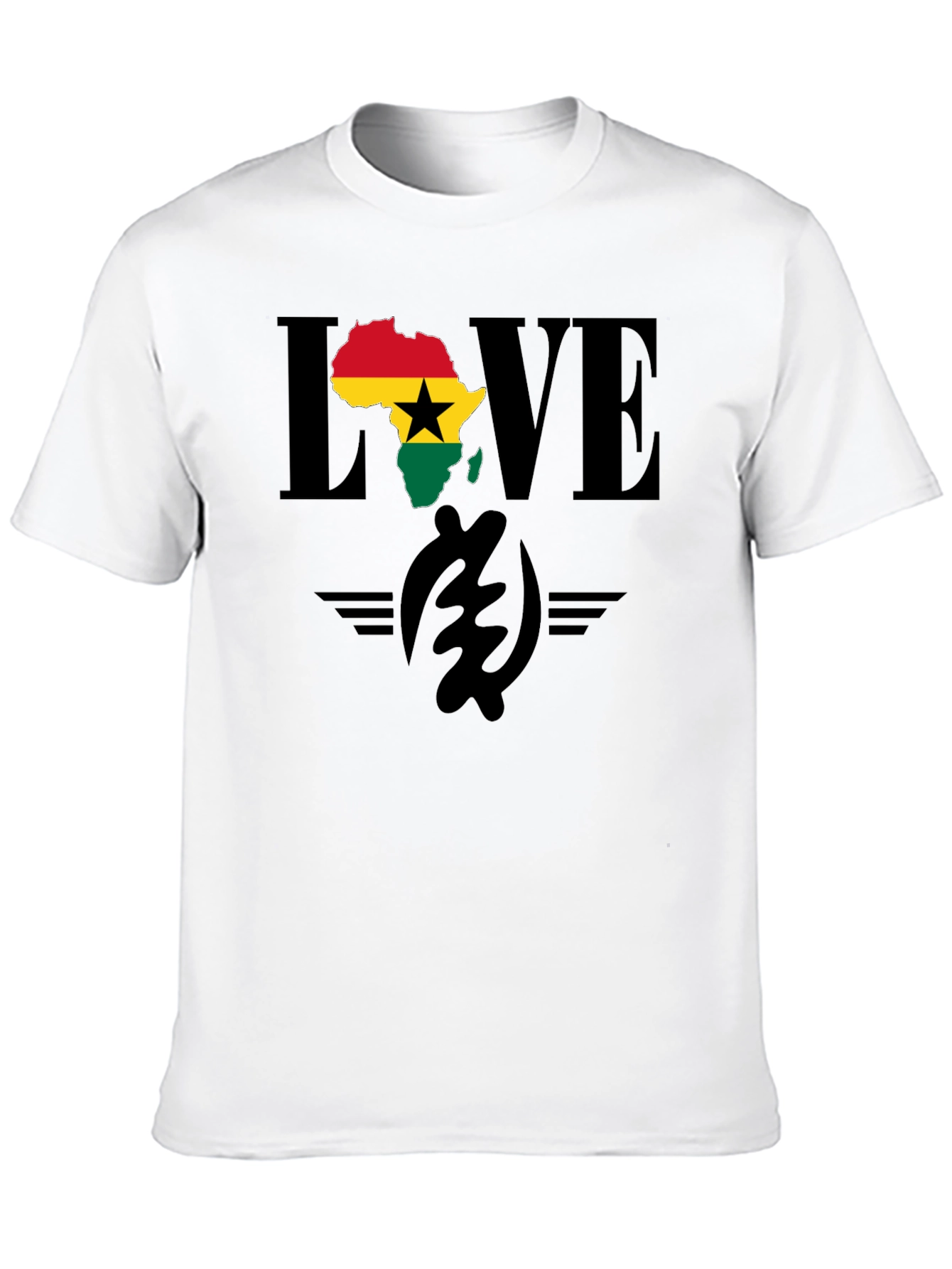 Ghana Love T-Shirt - Africa Map Pride Tee