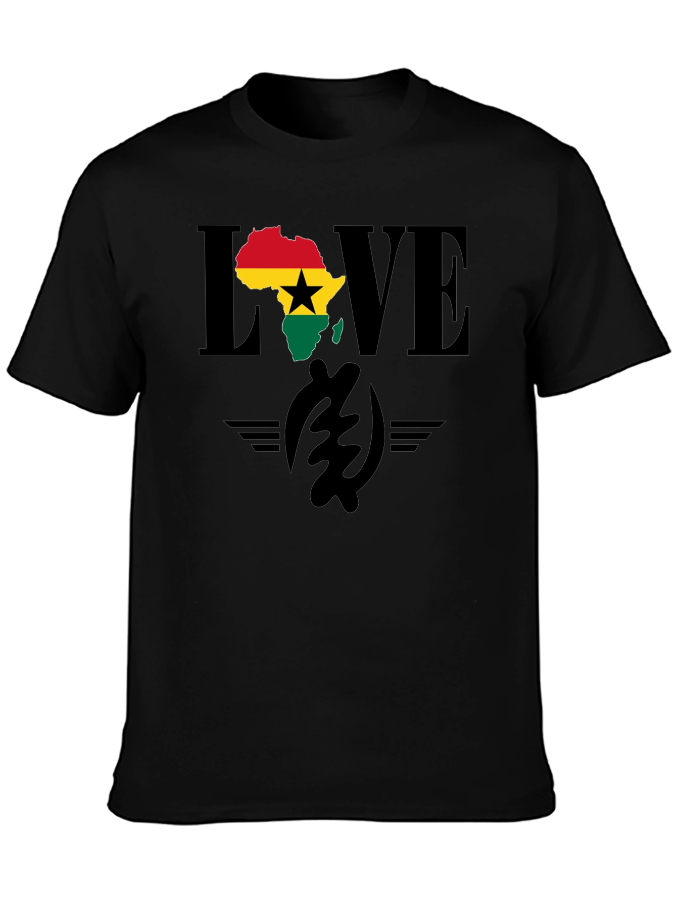 Ghana Love T-Shirt - Africa Map Pride Tee
