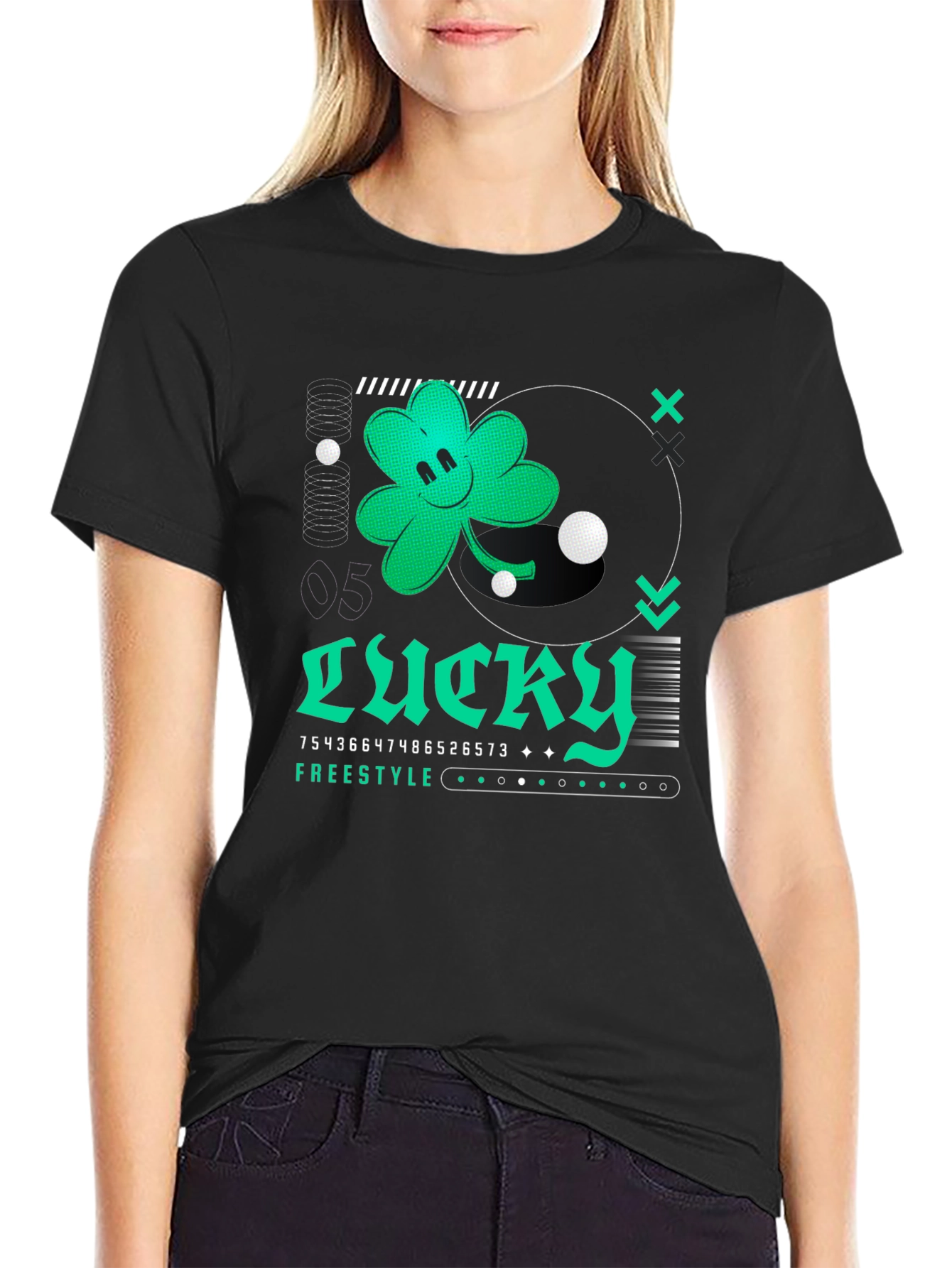Lucky Clover Freestyle Graphic Tee