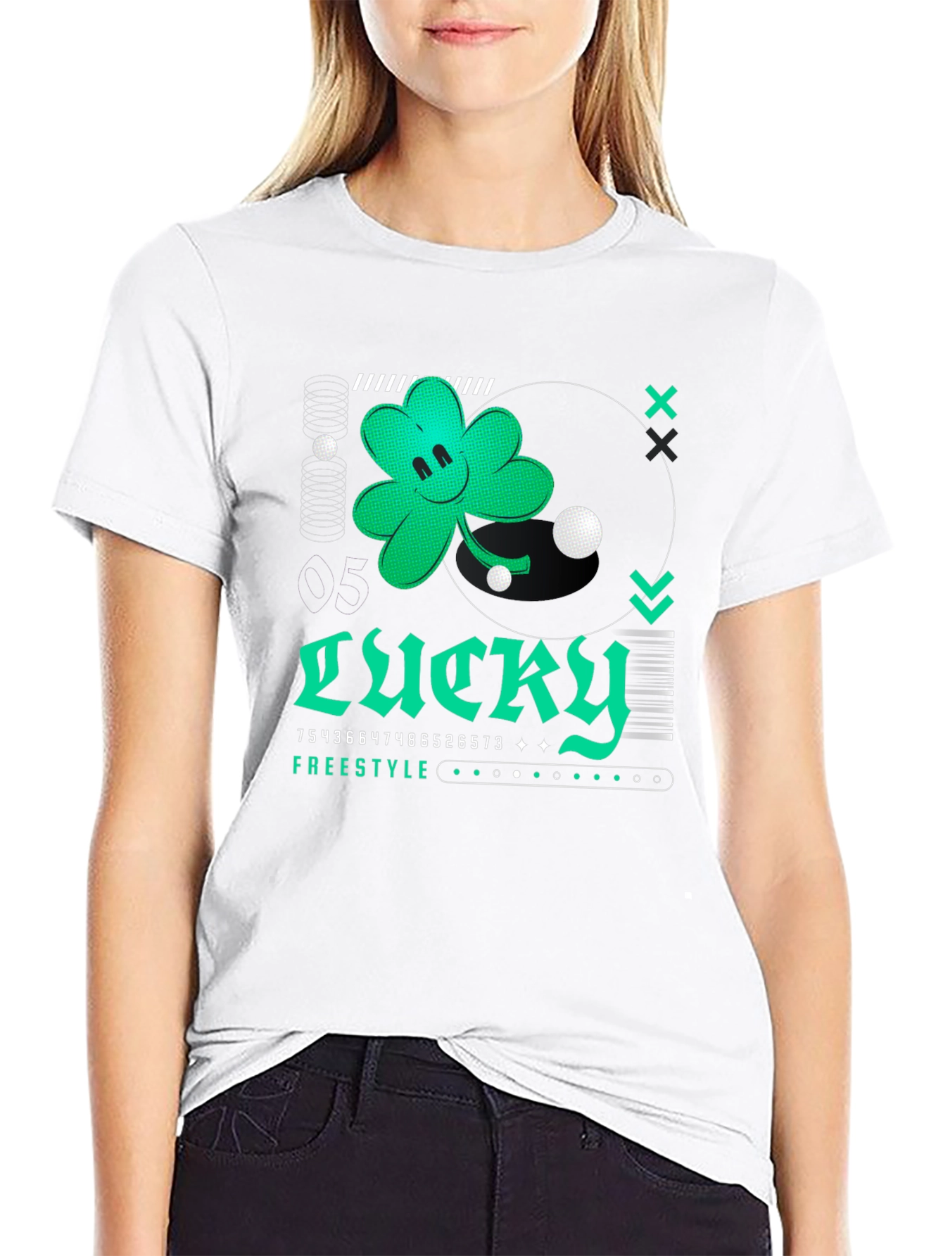 Lucky Clover Freestyle Graphic Tee