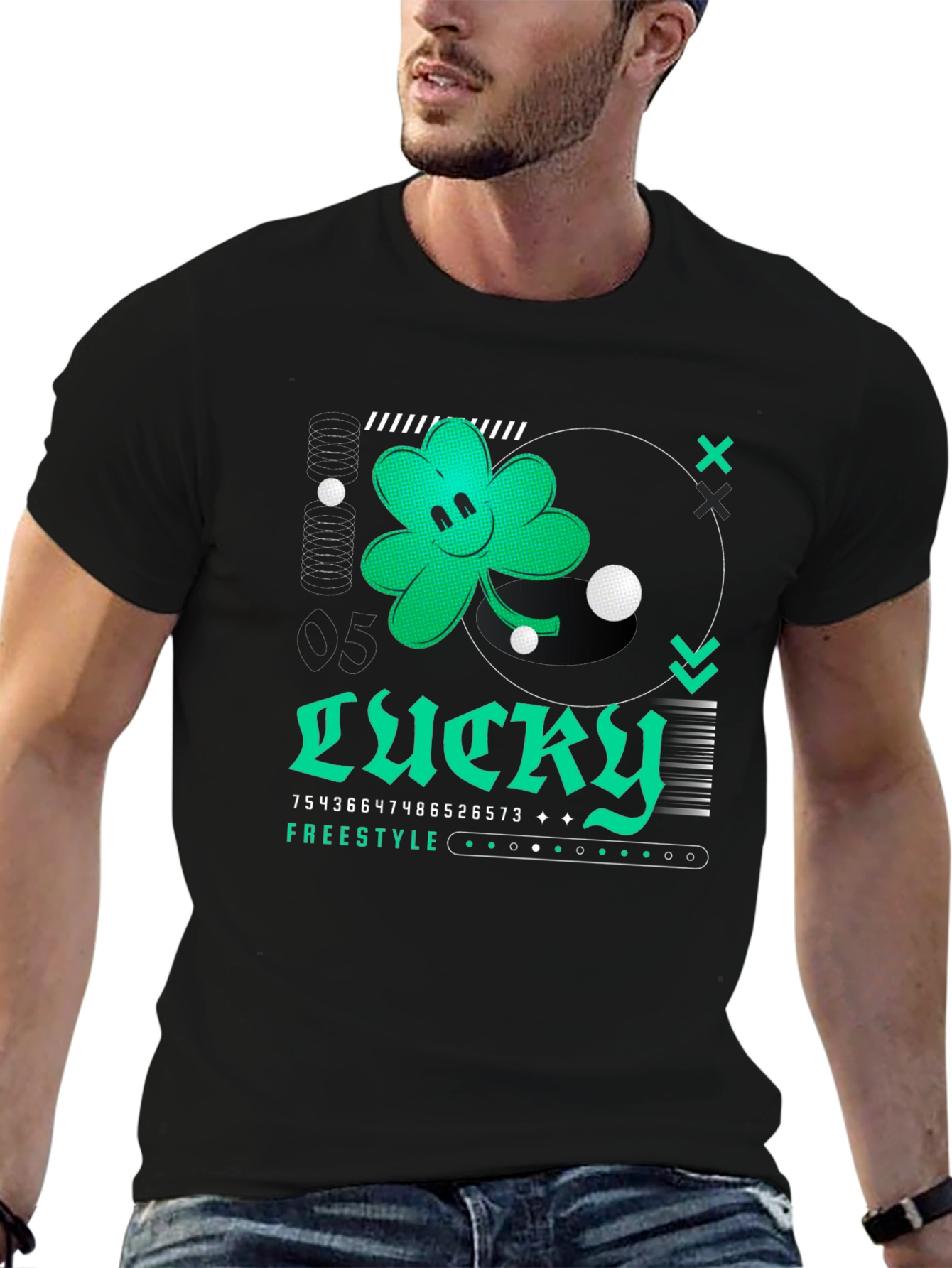 Lucky Clover Freestyle Graphic Tee