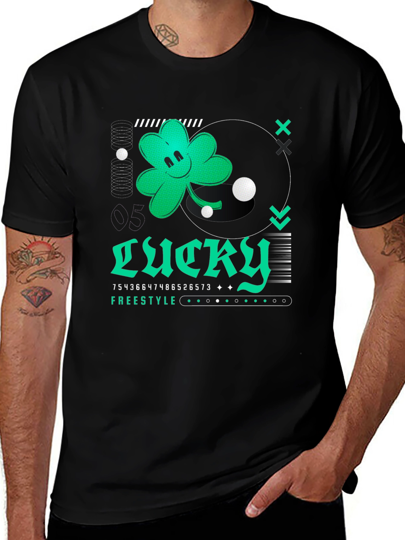 Lucky Clover Freestyle Graphic Tee