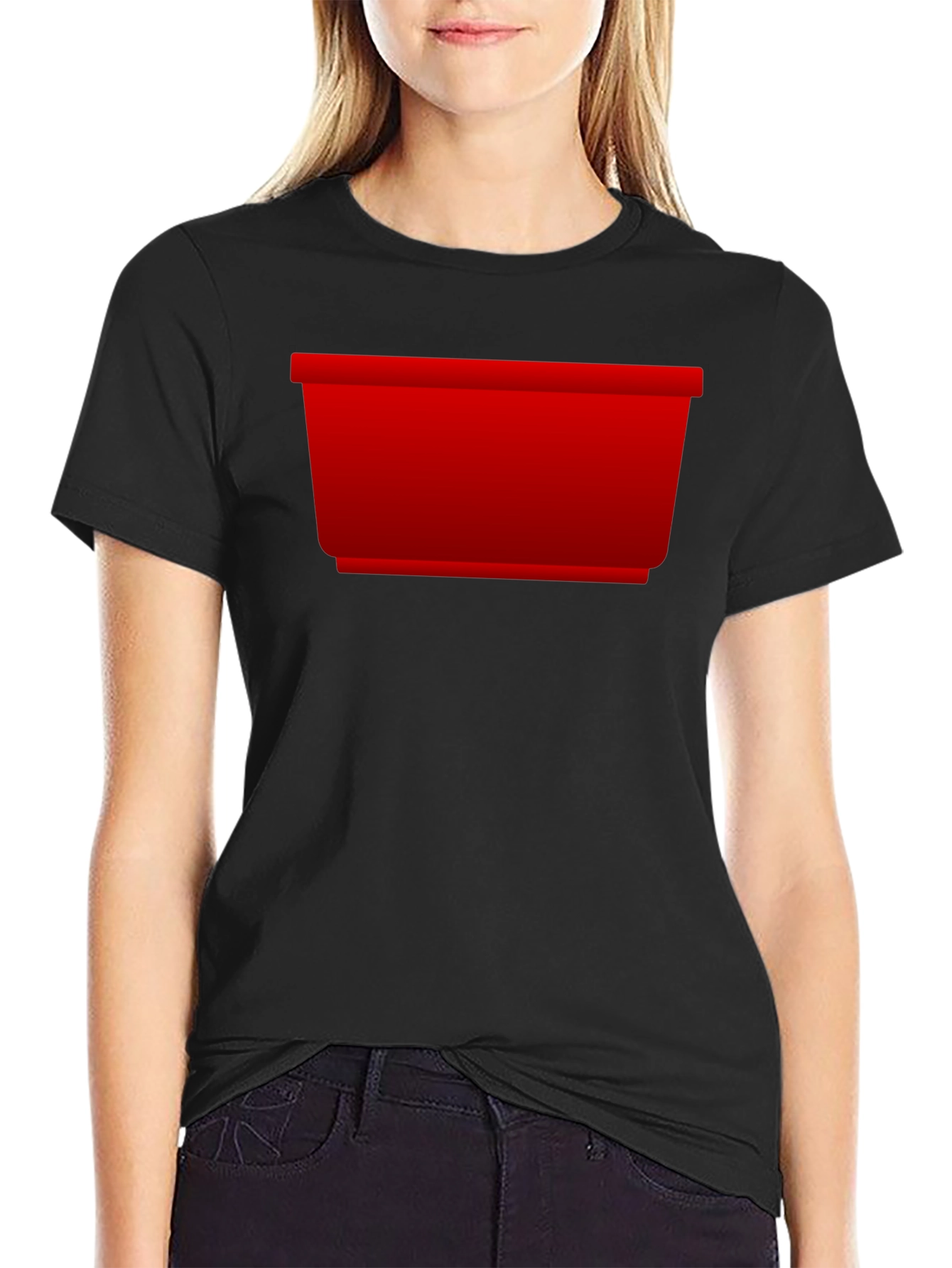 Bold Red Rectangle Tee - Statement Style