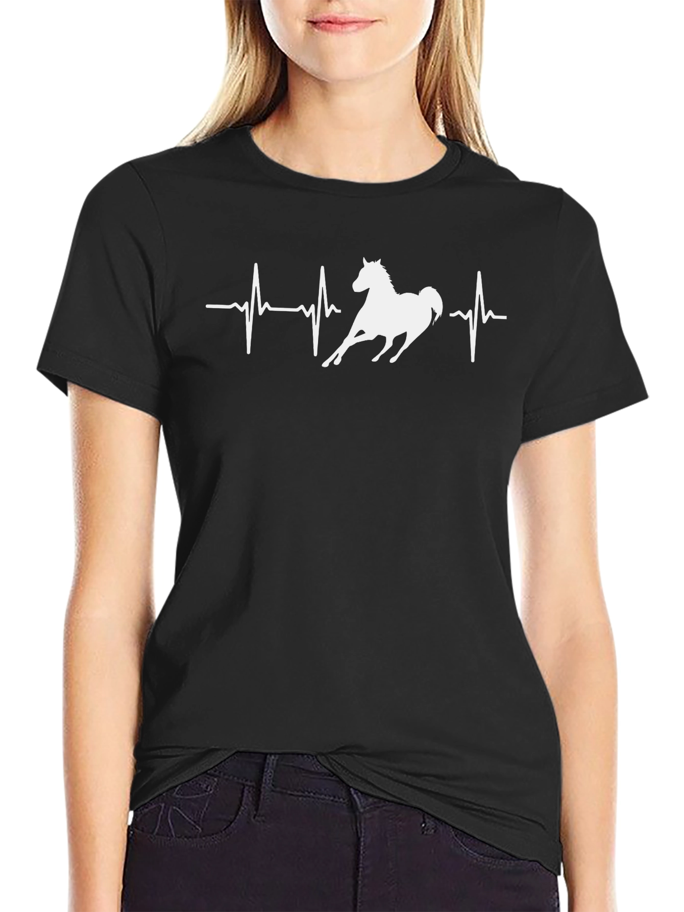 Horse Heartbeat T-Shirt - Equestrian Tee