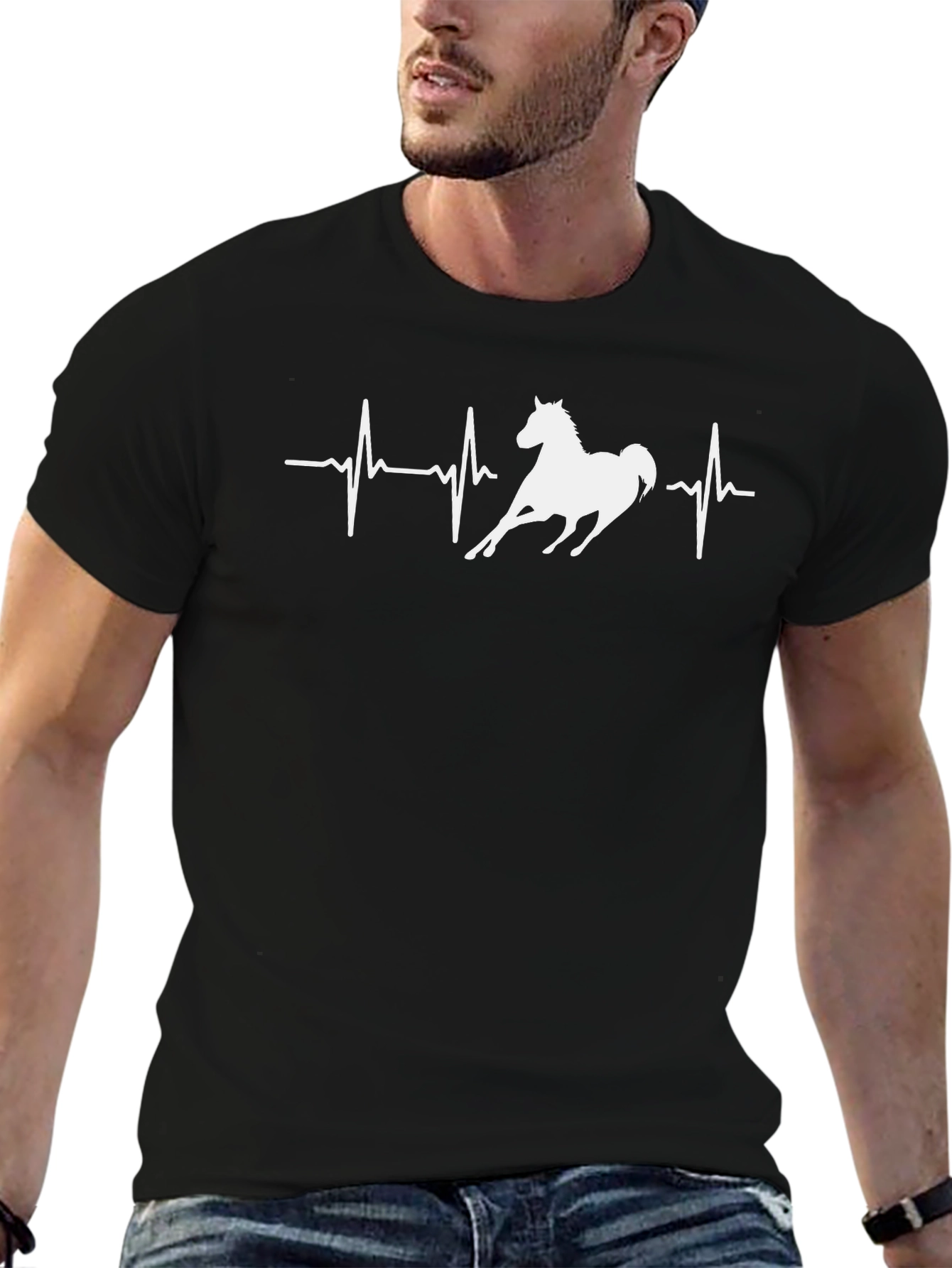 Horse Heartbeat T-Shirt - Equestrian Tee
