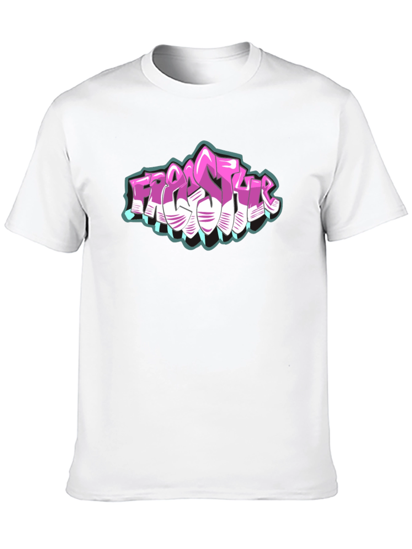 Freestyle Graffiti Graphic Black T-Shirt