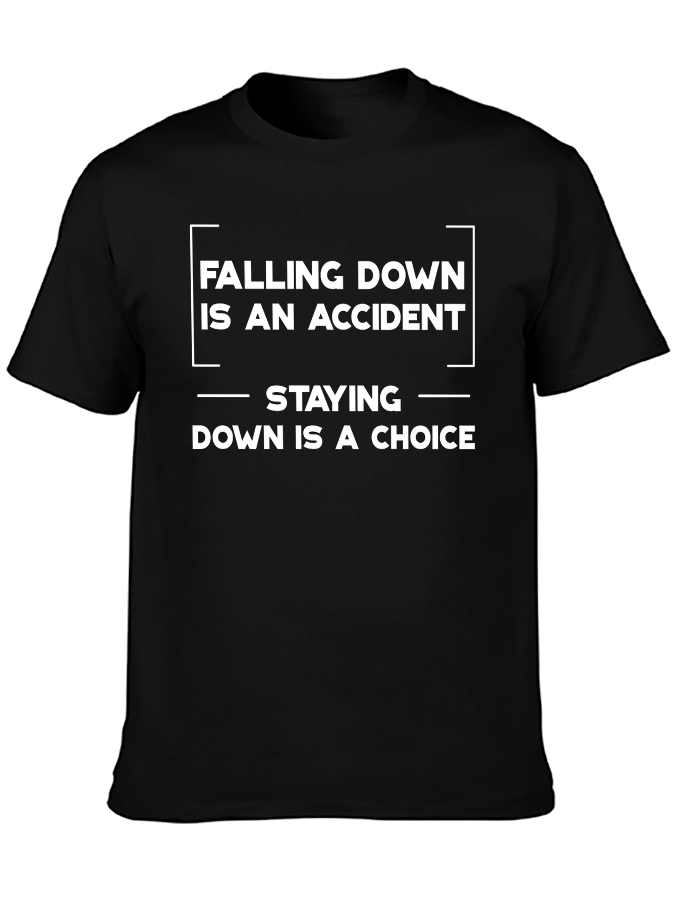 Falling Down Choice Black Graphic T-Shirt