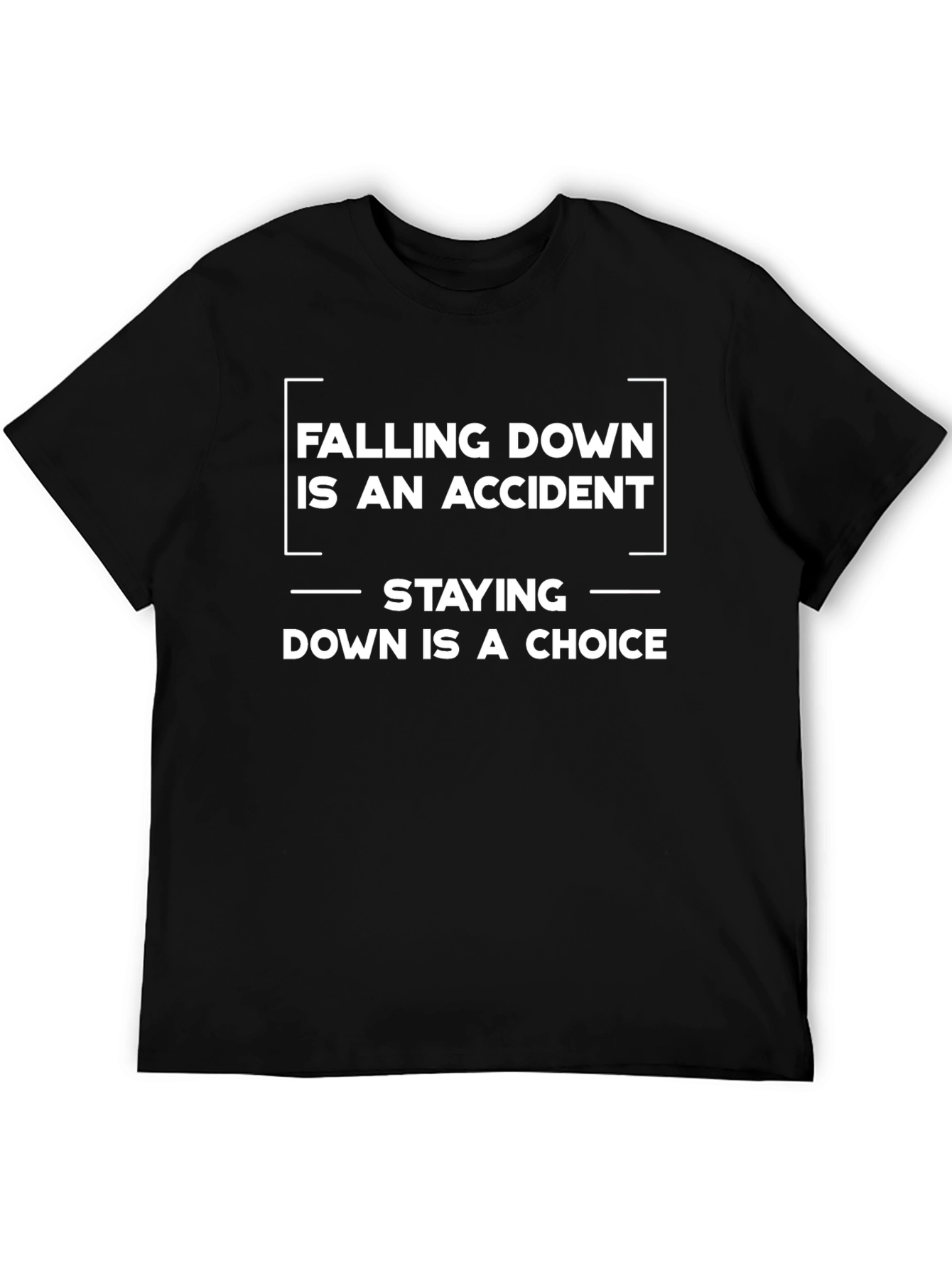 Falling Down Choice Black Graphic T-Shirt