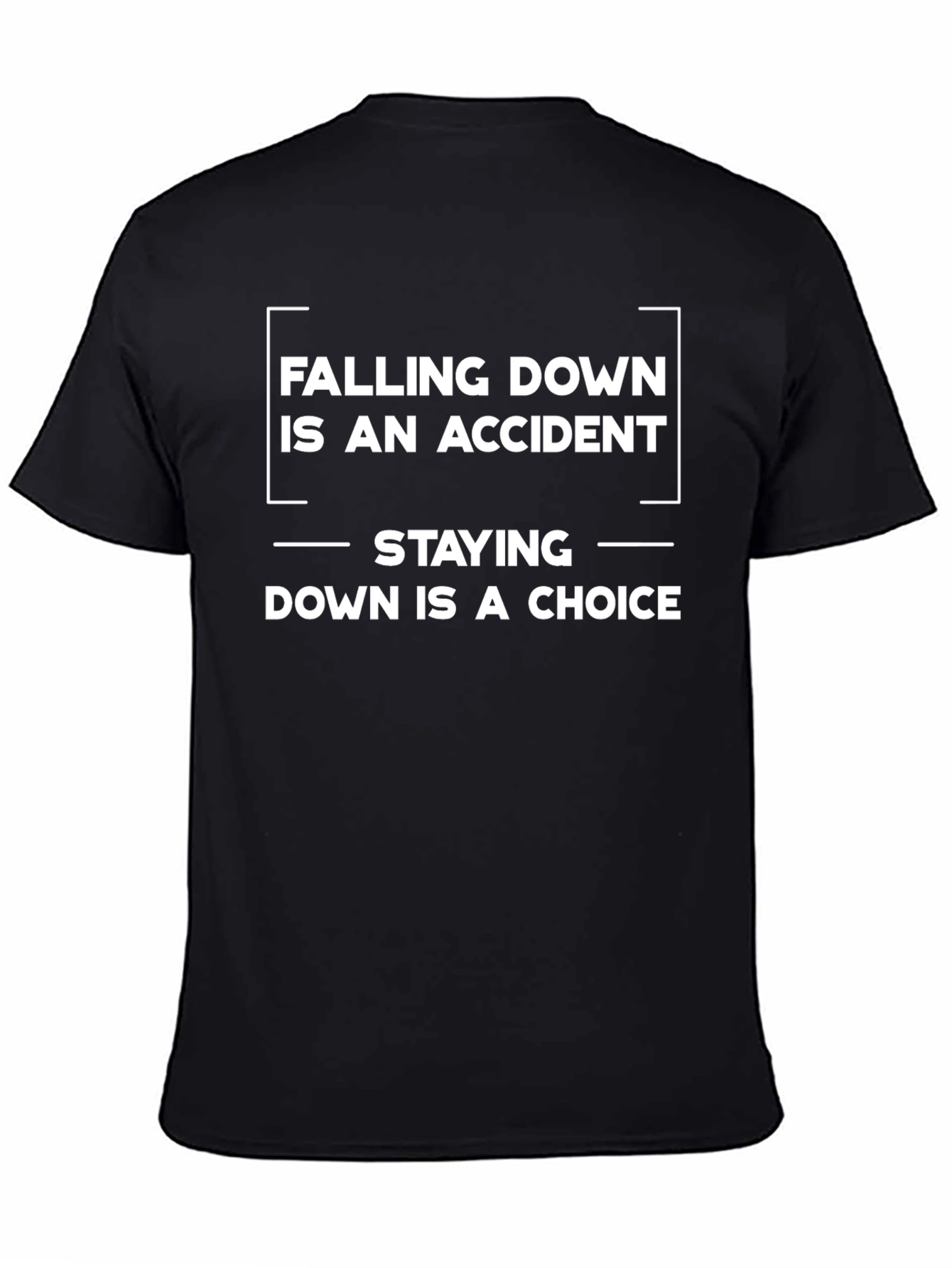 Falling Down Choice Black Graphic T-Shirt