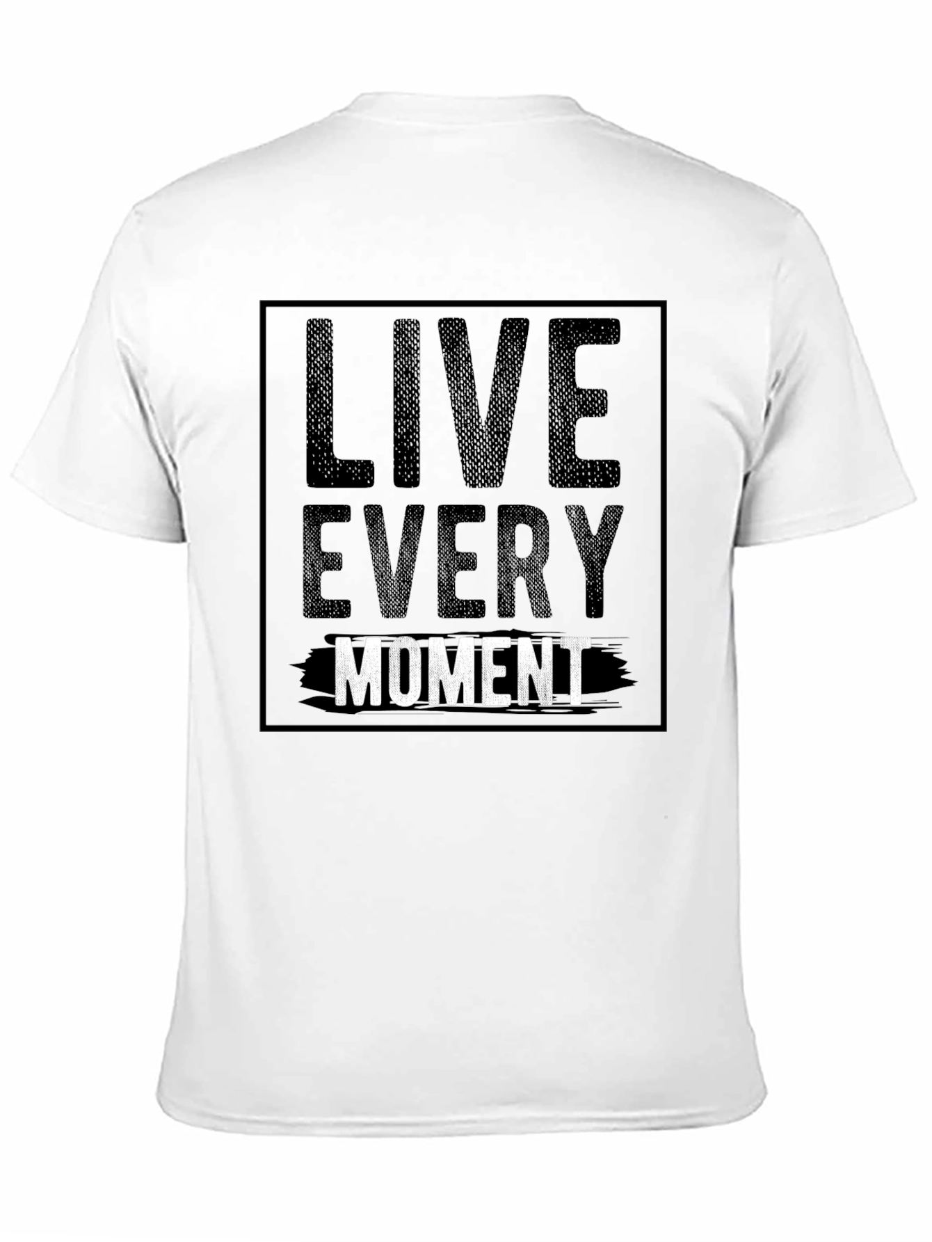 Live Every Moment Graphic Tee - Black