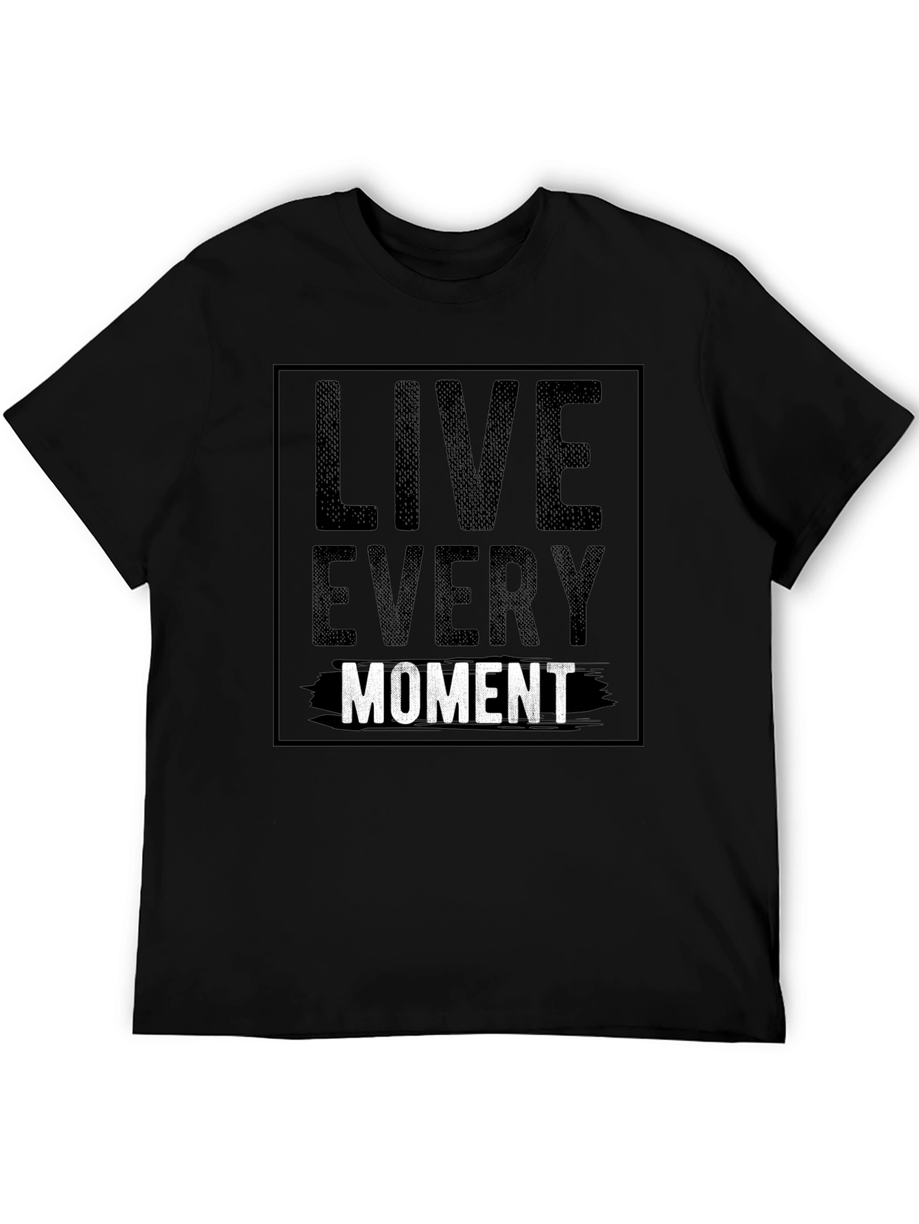 Live Every Moment Graphic Tee - Black