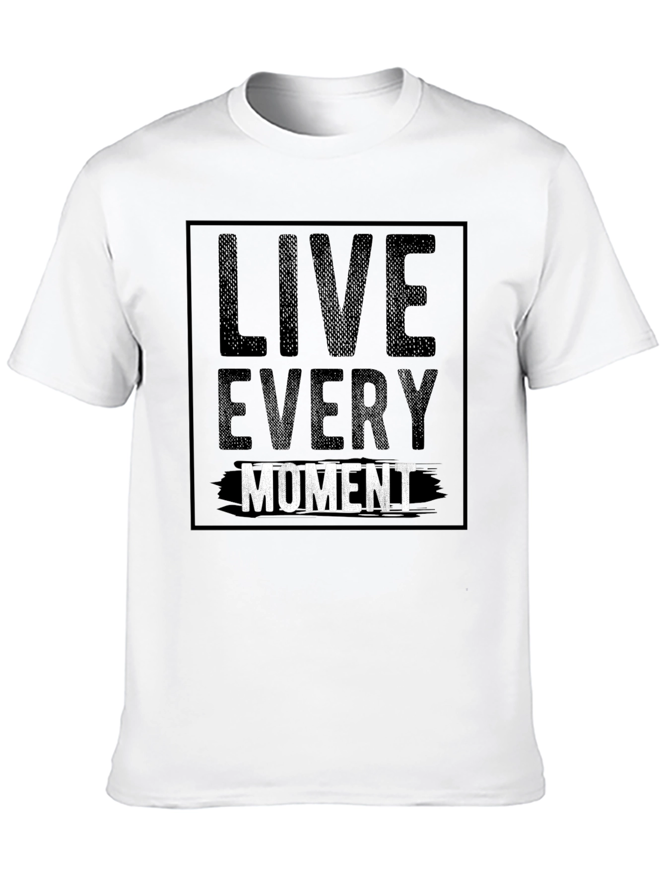 Live Every Moment Graphic Tee - Black