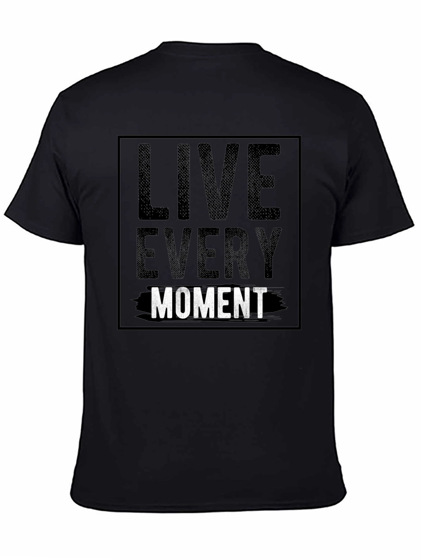 Live Every Moment Graphic Tee - Black