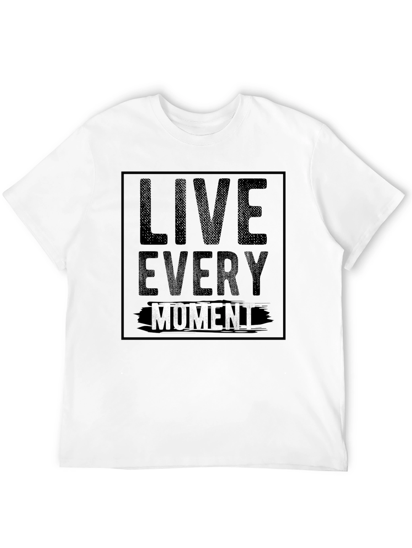 Live Every Moment Graphic Tee - Black