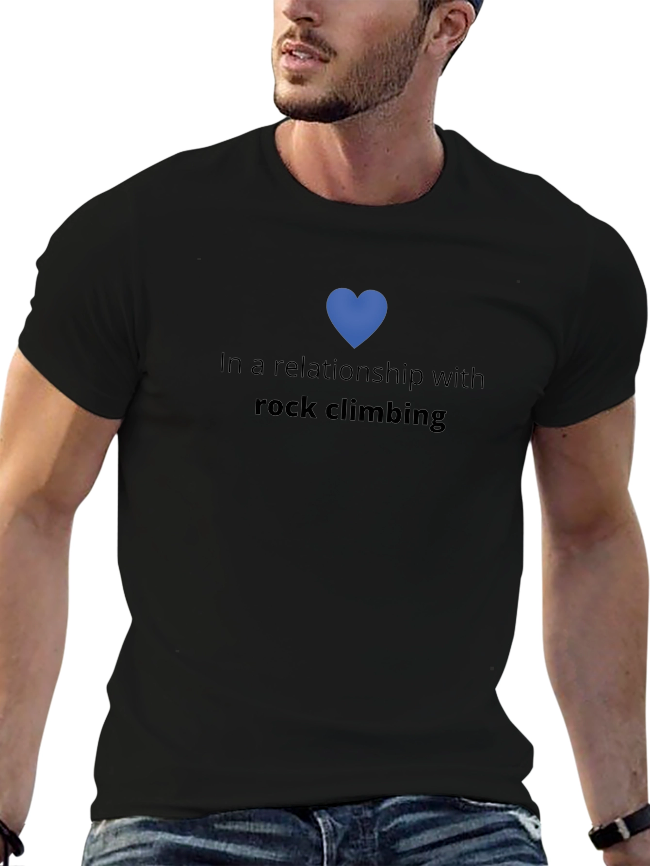 Rock Climbing Relationship Graphic Tee - Black