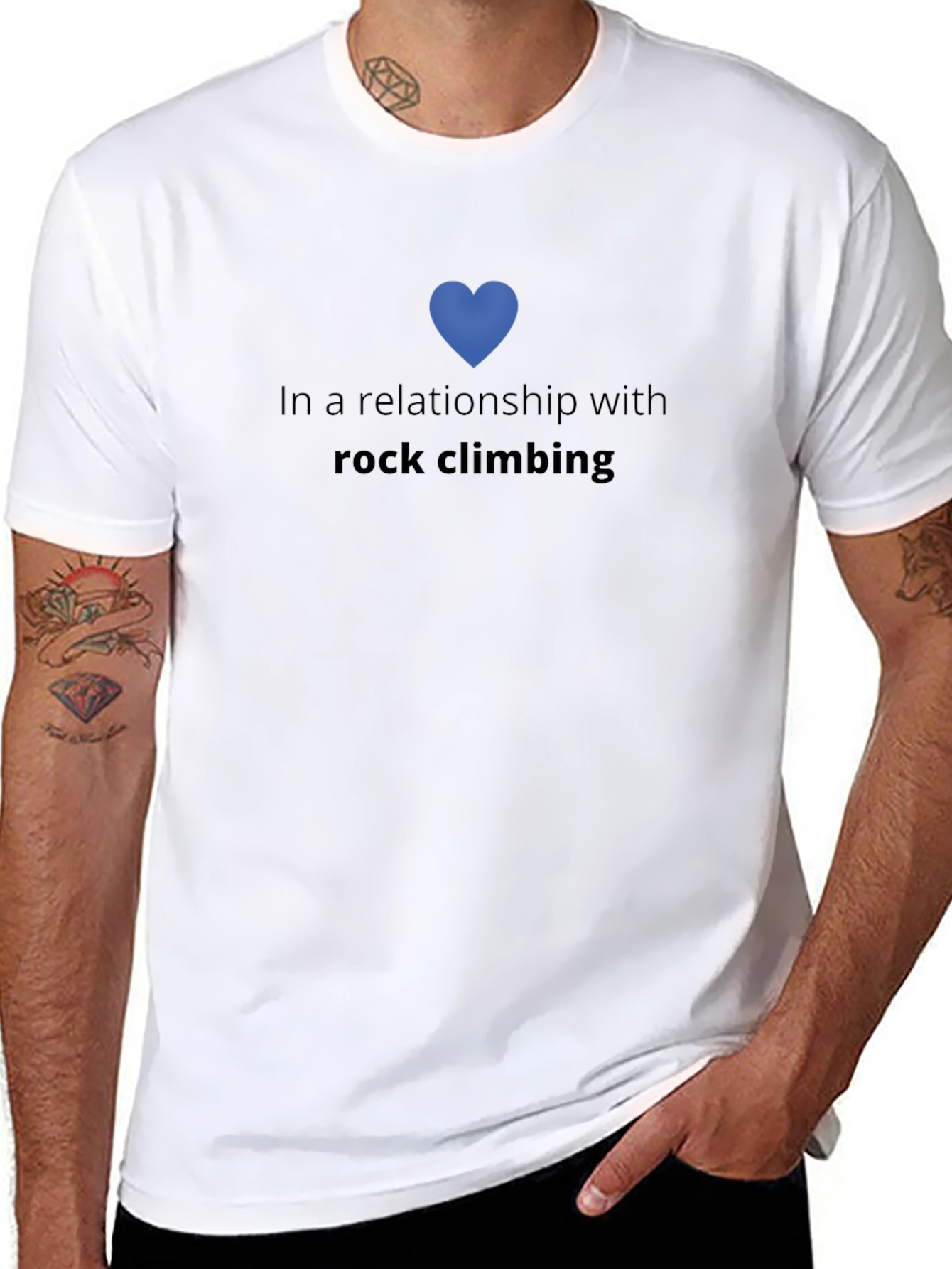 Rock Climbing Relationship Graphic Tee - Black