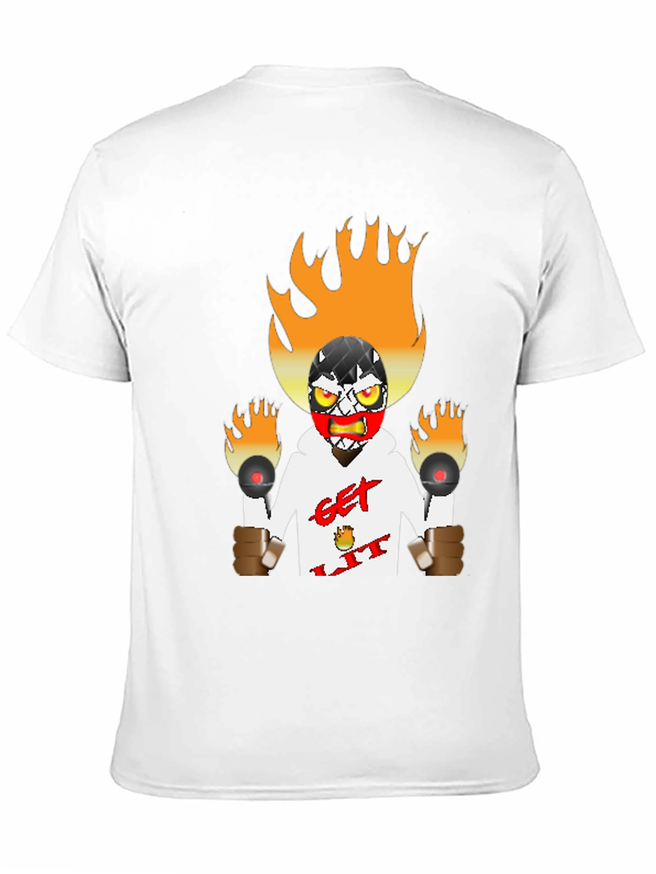 Fiery Get Lit Graphic Tee - Bold Design