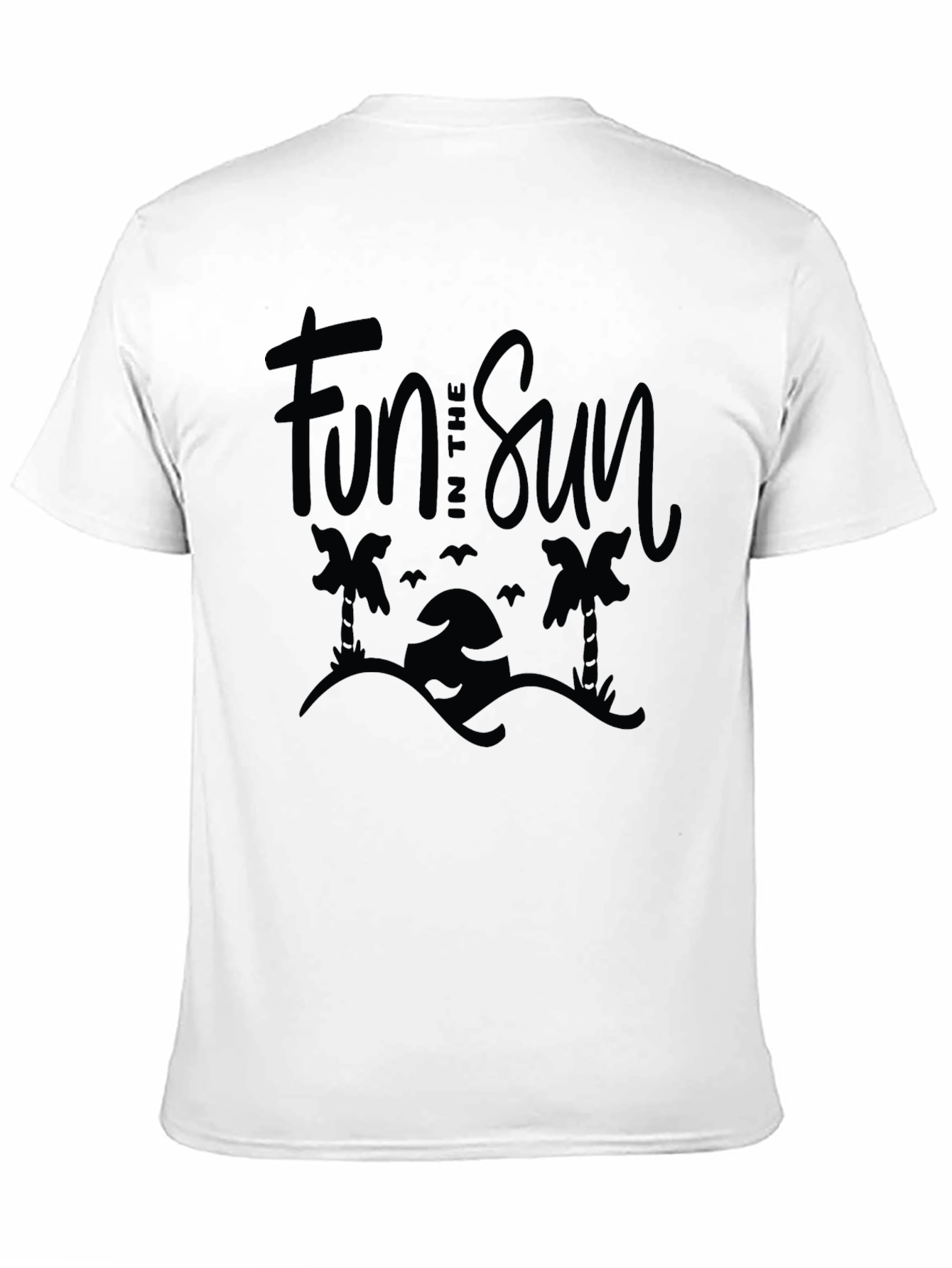 Fun in the Sun Black T-Shirt - Beach Vibe