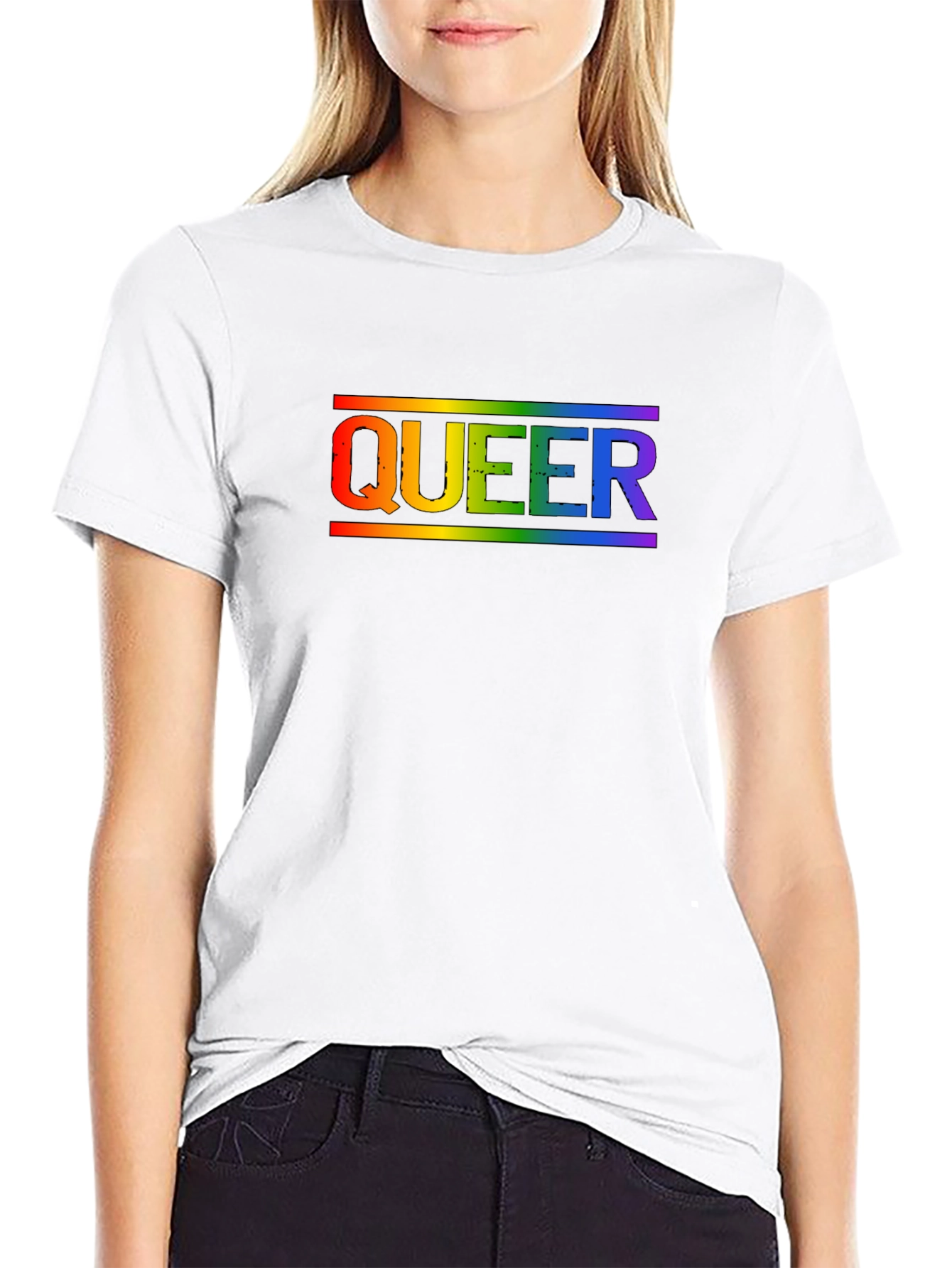 Queer Rainbow Pride T-Shirt - Soft Cotton Blend