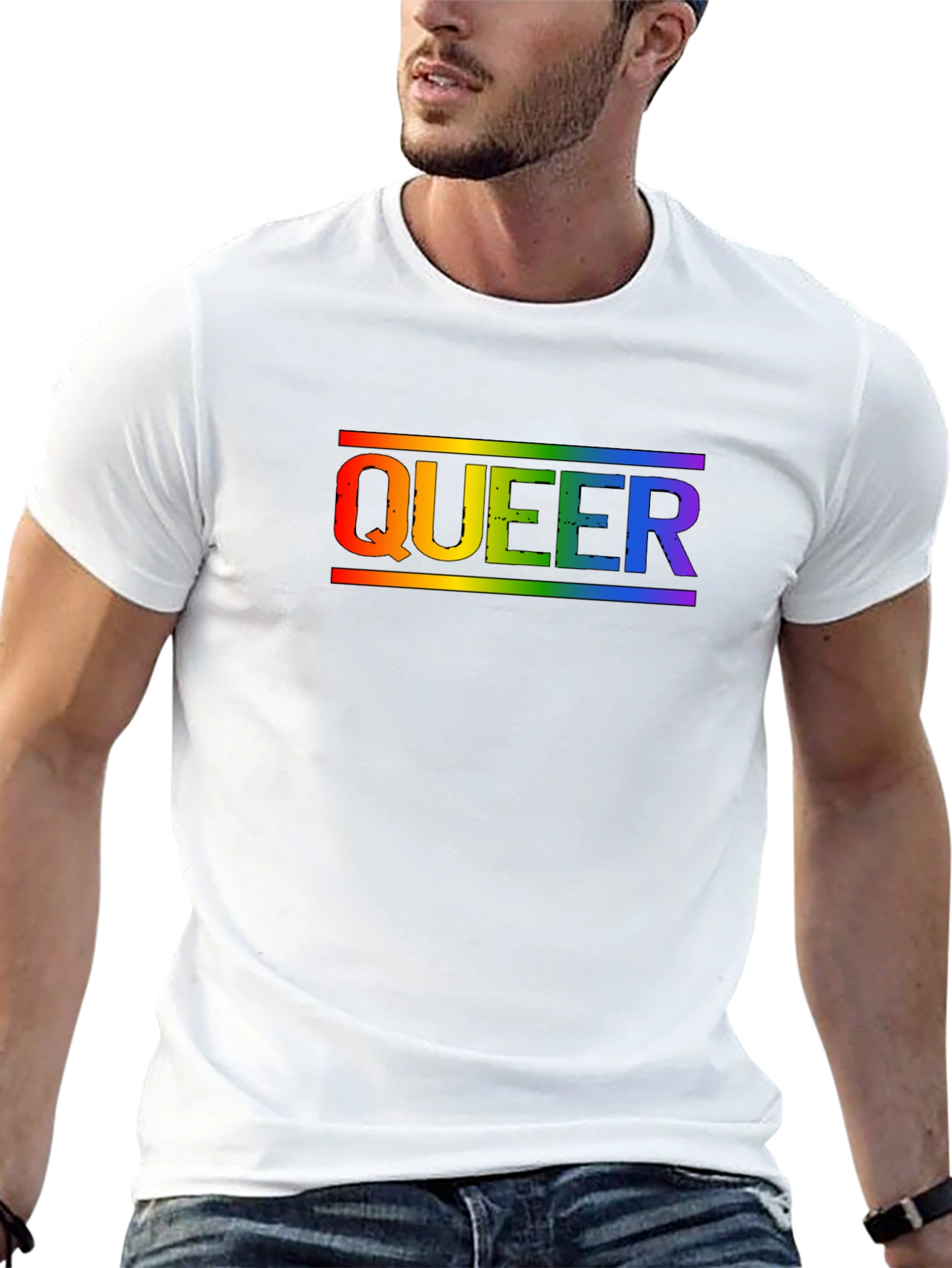 Queer Rainbow Pride T-Shirt - Soft Cotton Blend