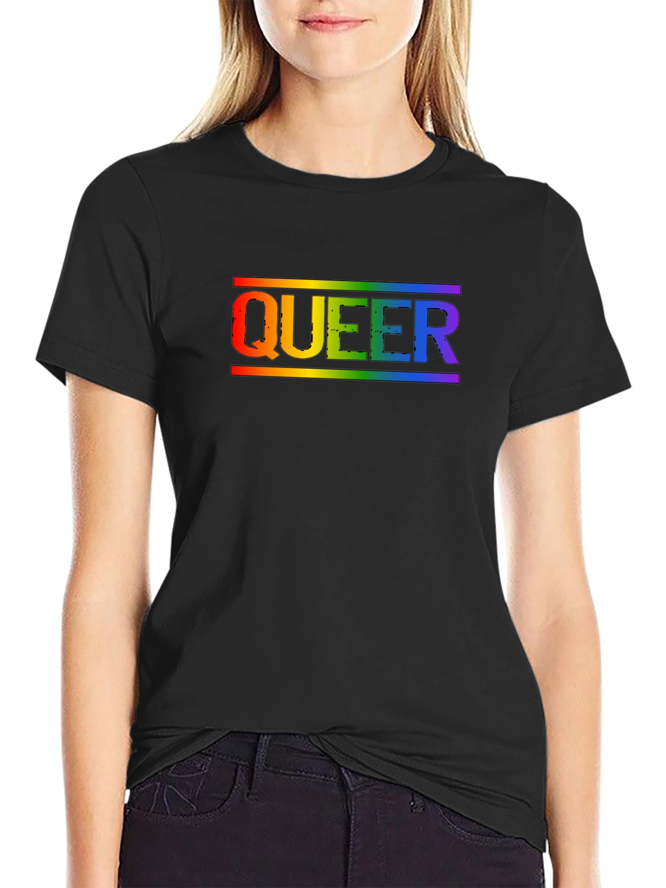 Queer Rainbow Pride T-Shirt - Soft Cotton Blend