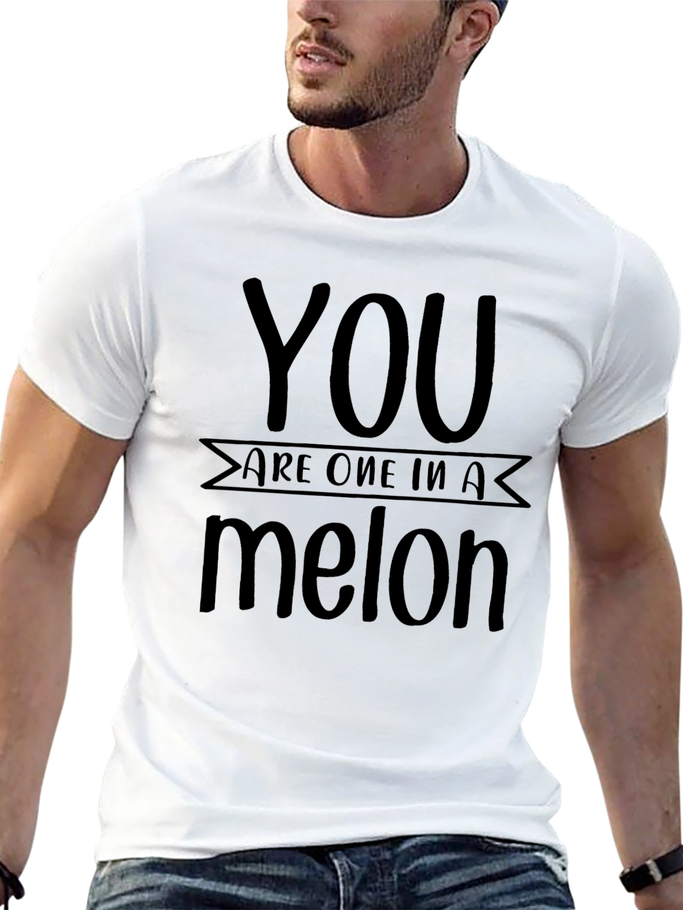 You Are One In A Melon Black T-Shirt