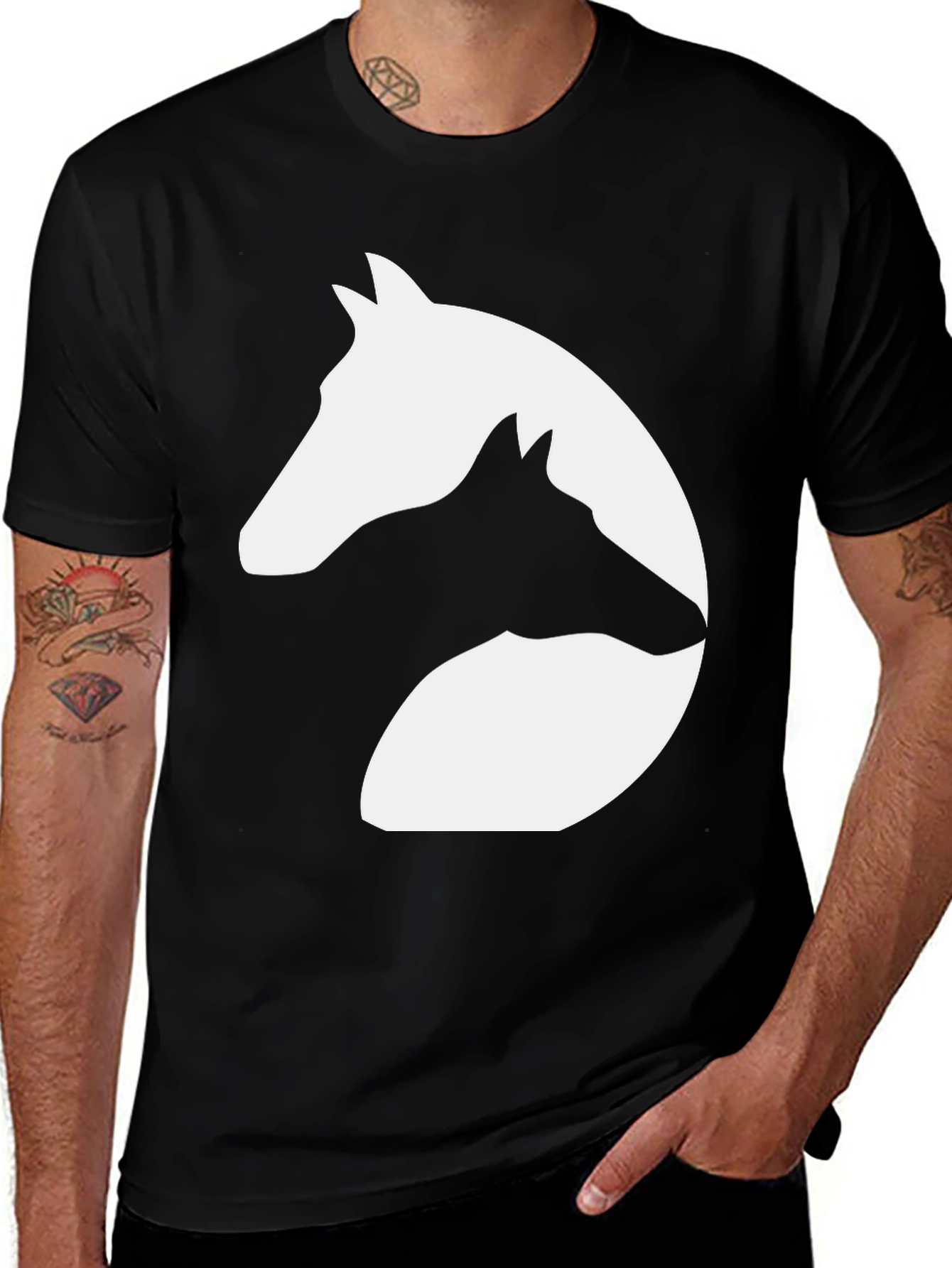 Yin Yang Horse T-Shirt - Unisex