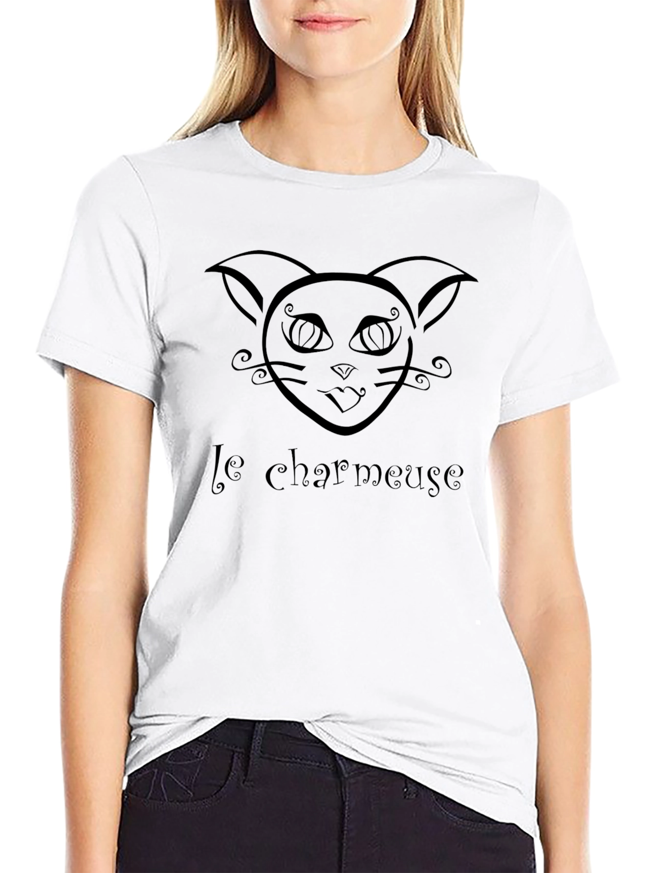 Le Charmeuse Black Cat Tee