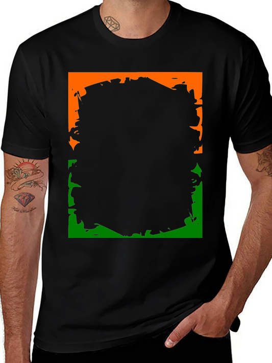Abstract Block Graphic Tee - Mens Short Sleeve Shirt