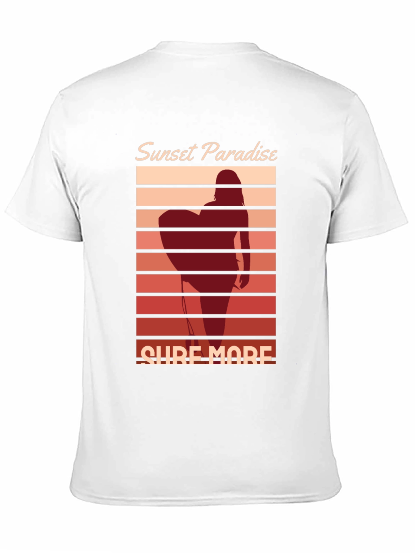 Sunset Paradise Surf More Graphic Tee