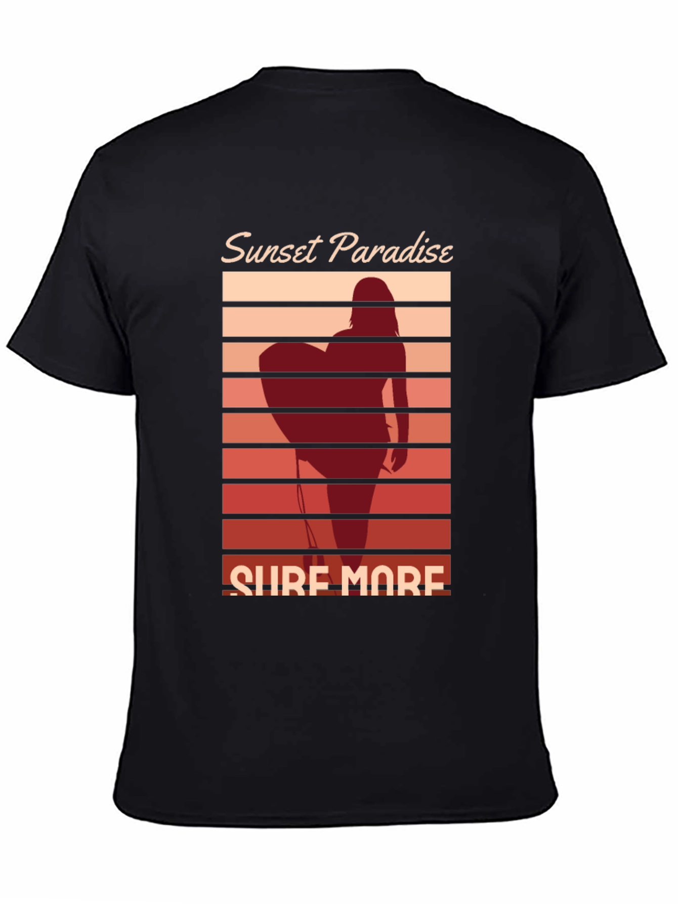 Sunset Paradise Surf More Graphic Tee