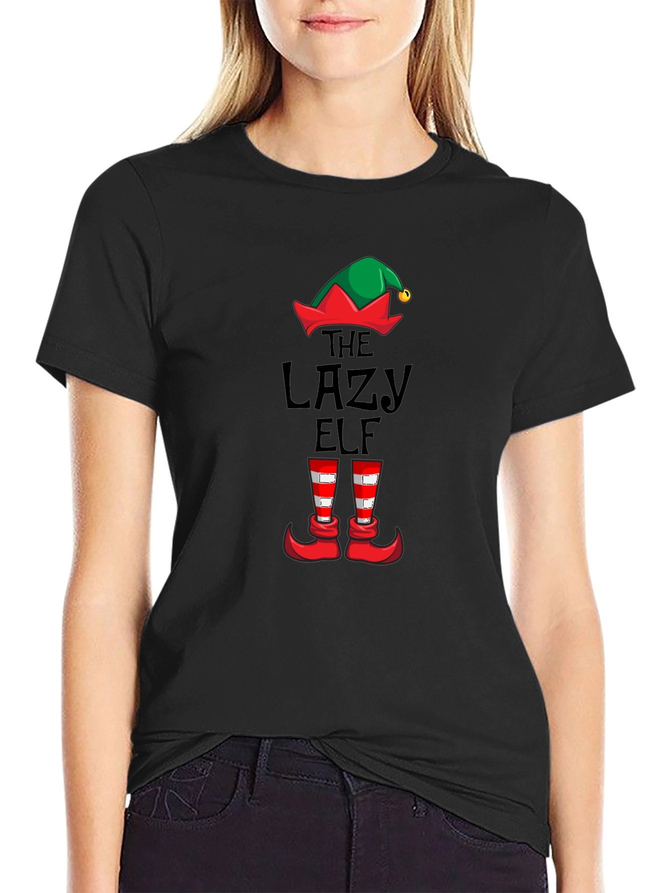 The Lazy Elf Christmas T-Shirt