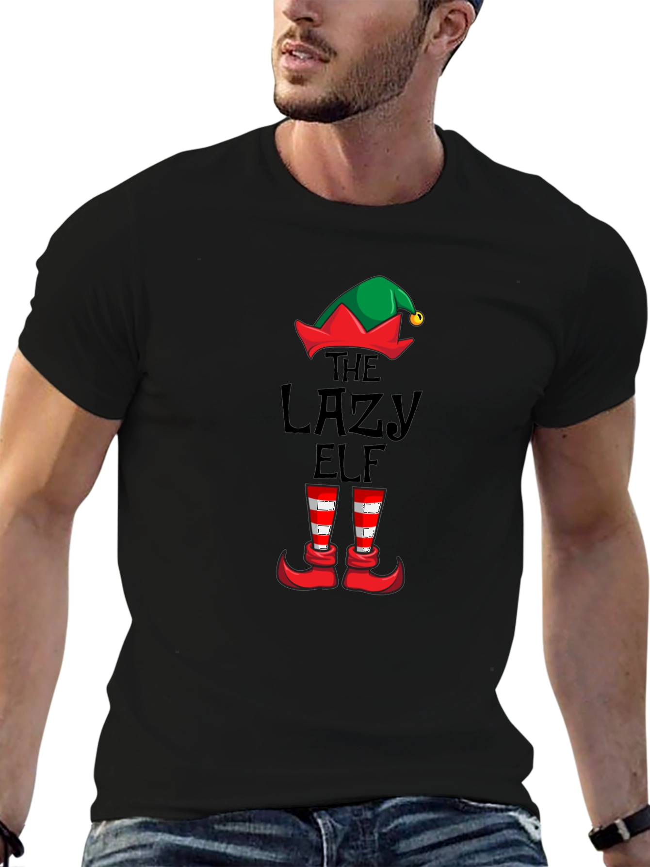 The Lazy Elf Christmas T-Shirt