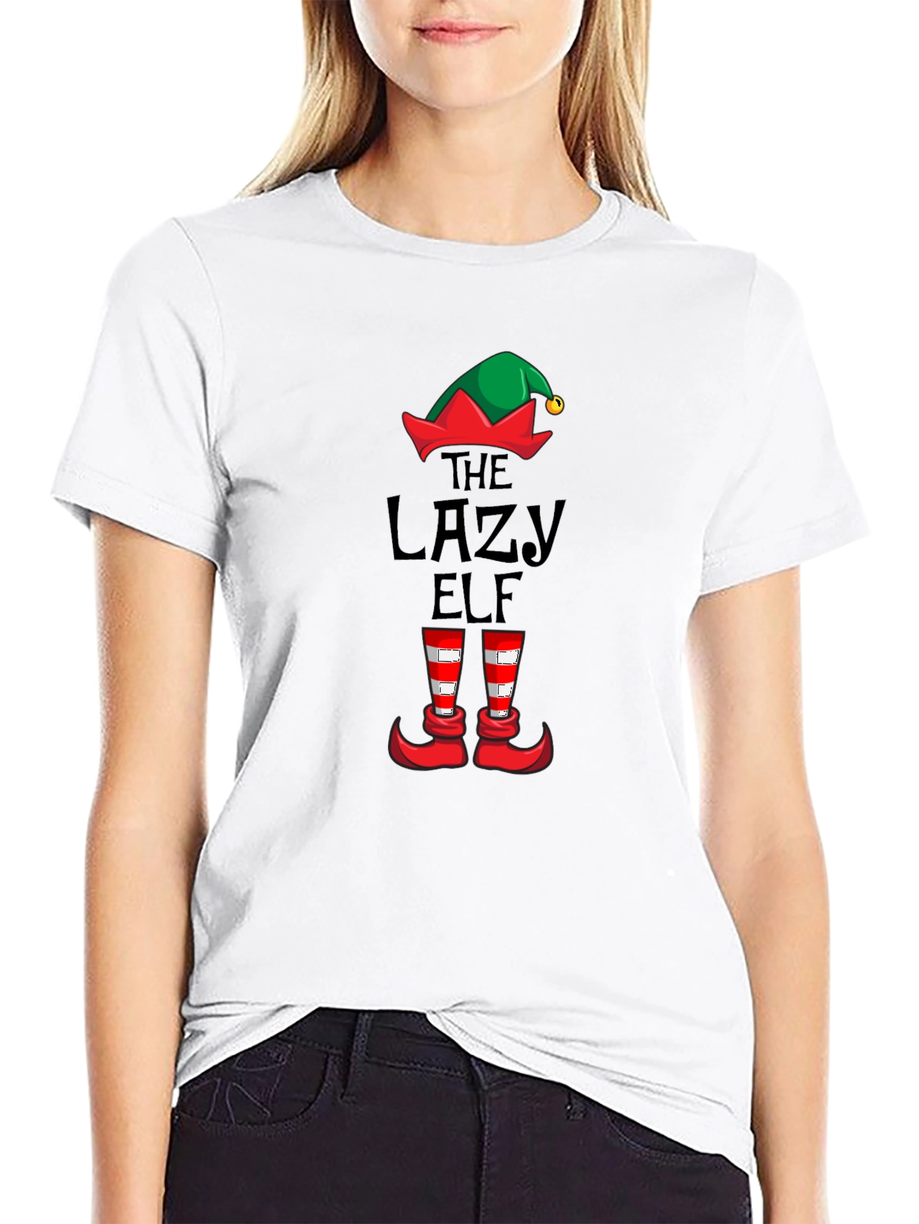 The Lazy Elf Christmas T-Shirt