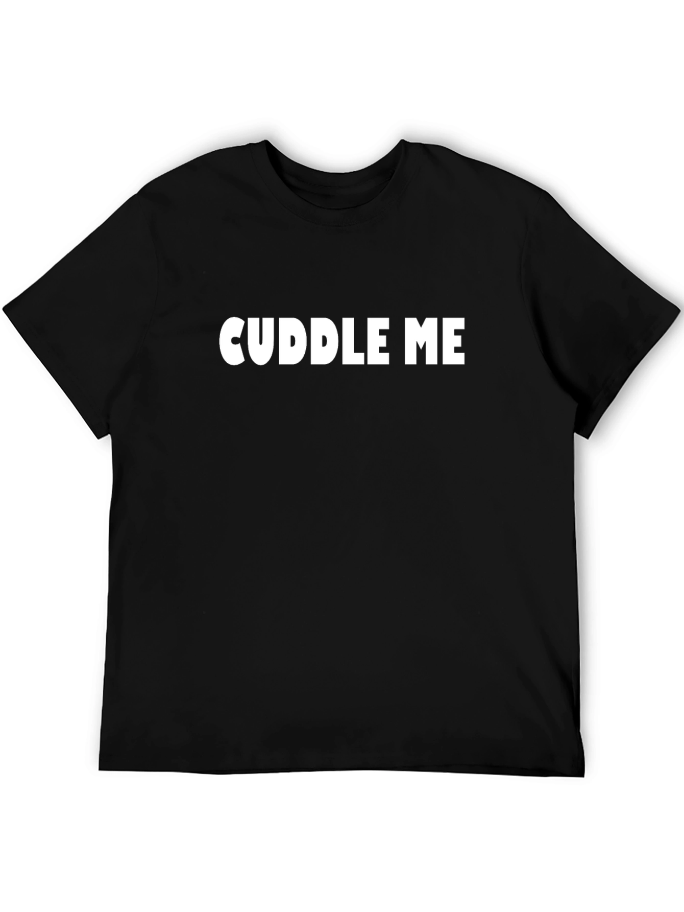Cuddle Me Black T-Shirt - Soft & Comfortable