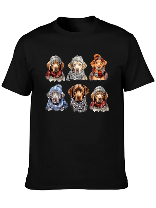 Labrador Dog Christmas Winter Hat Scarf T-Shirt