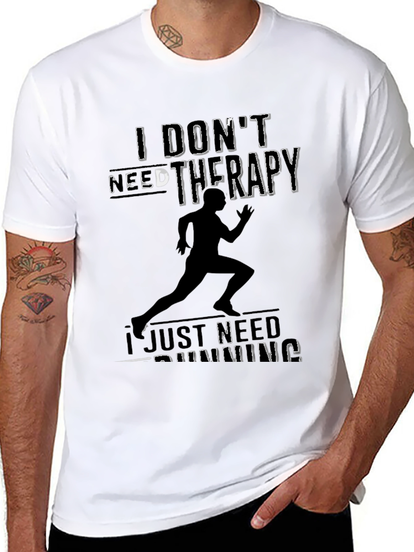 Runner Therapy T-Shirt - Black Running Tee