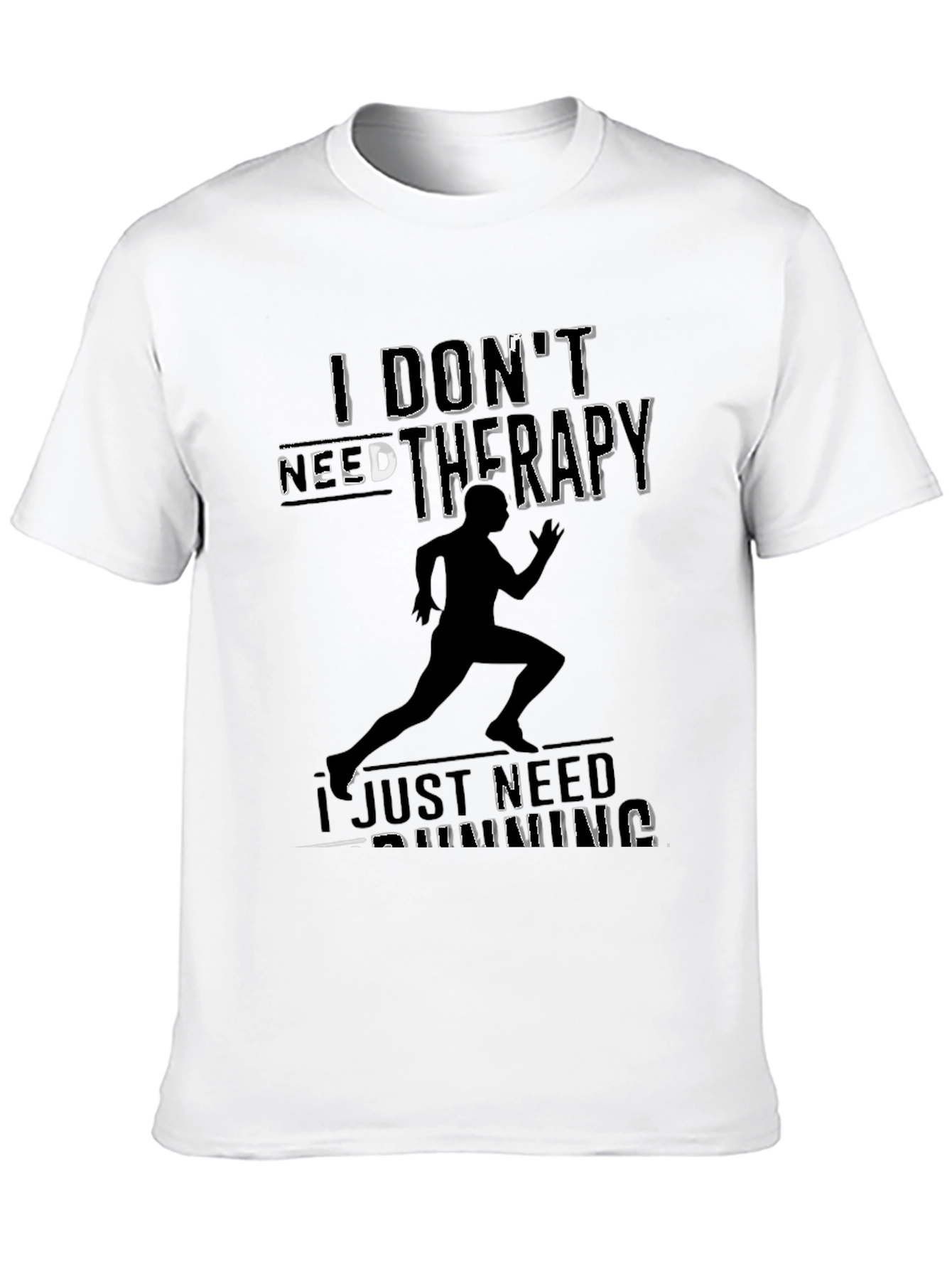 Runner Therapy T-Shirt - Black Running Tee