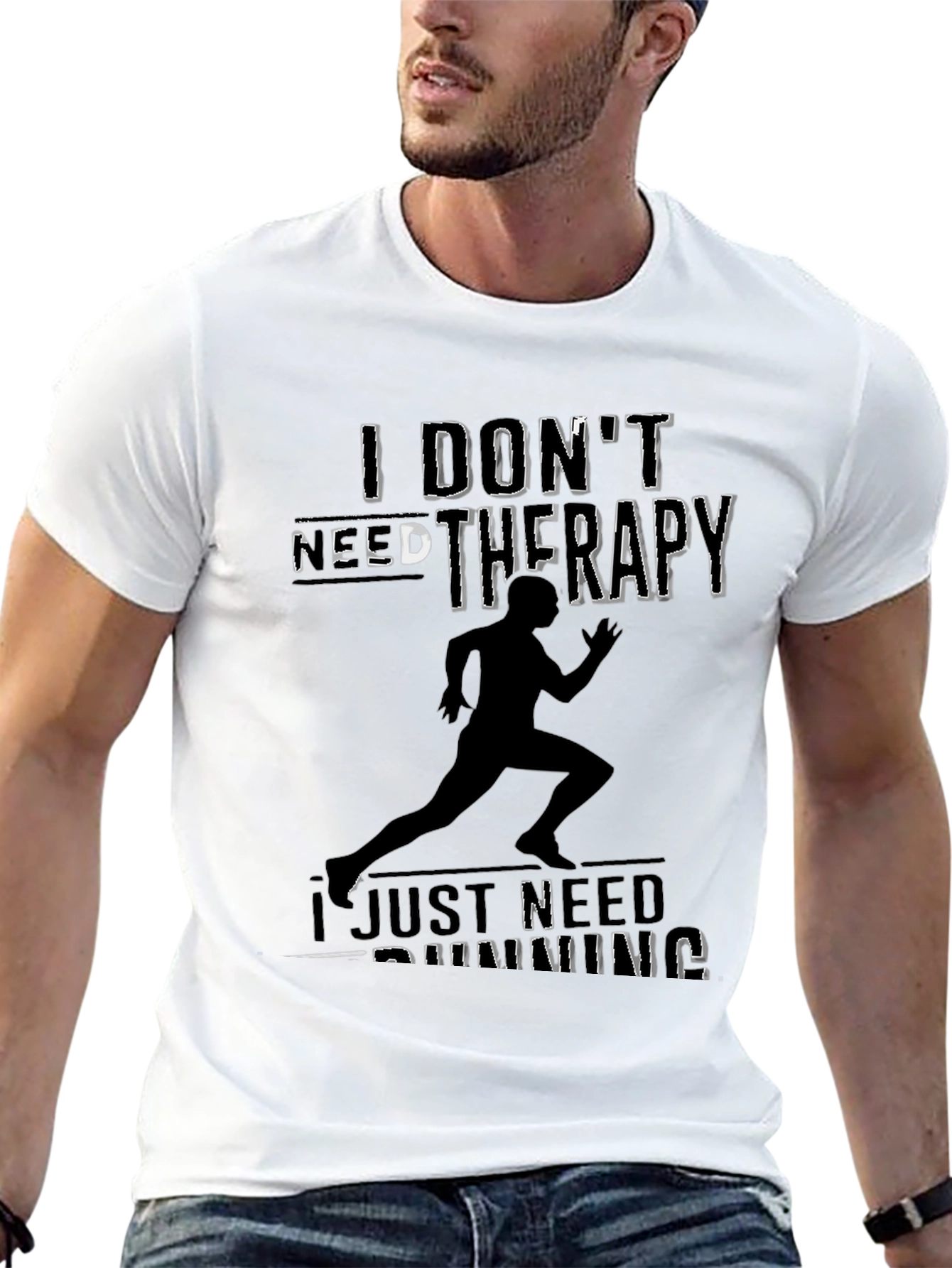 Runner Therapy T-Shirt - Black Running Tee