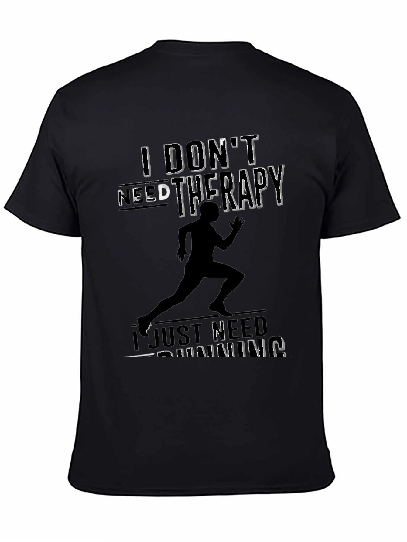Runner Therapy T-Shirt - Black Running Tee