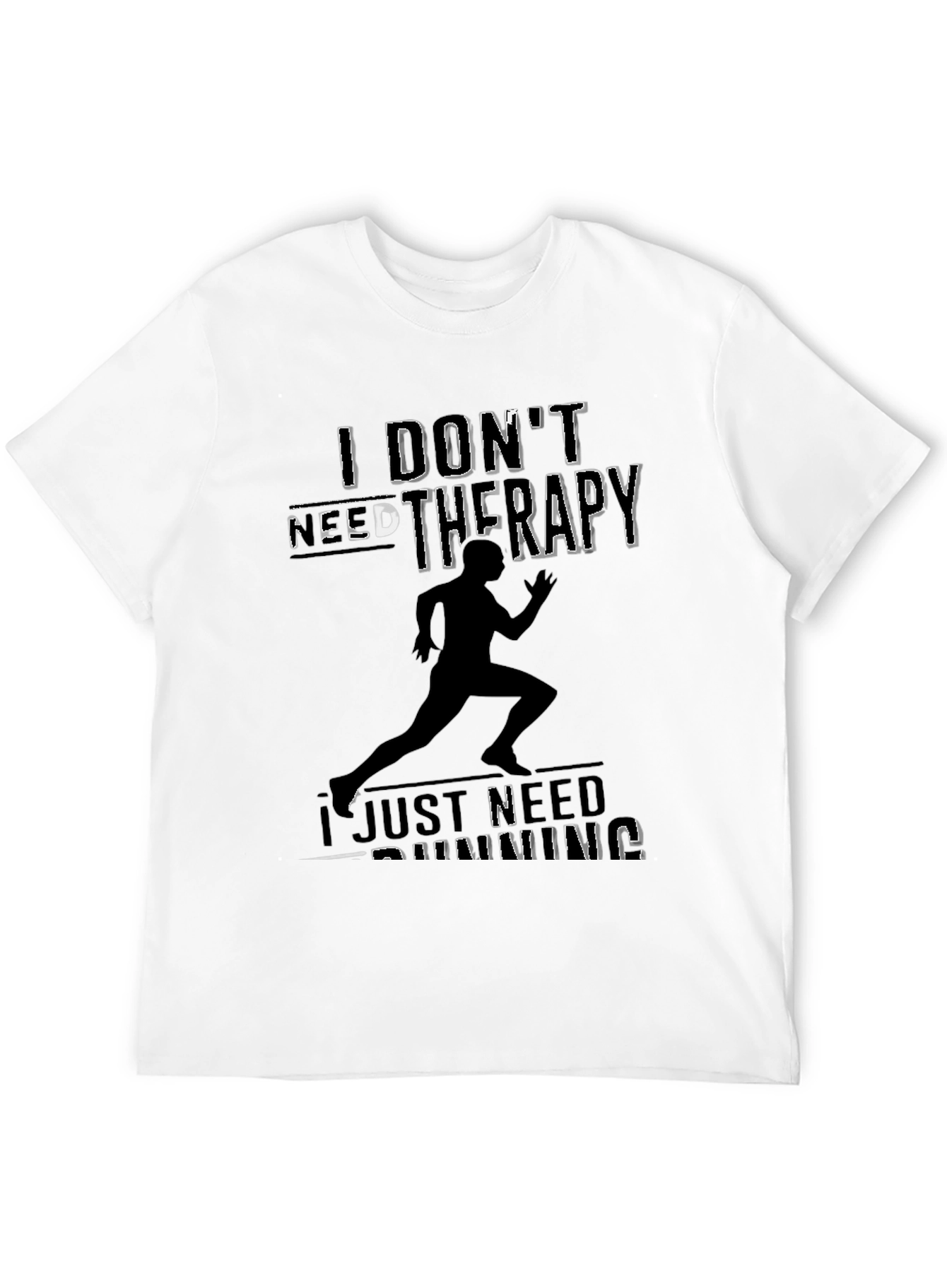 Runner Therapy T-Shirt - Black Running Tee