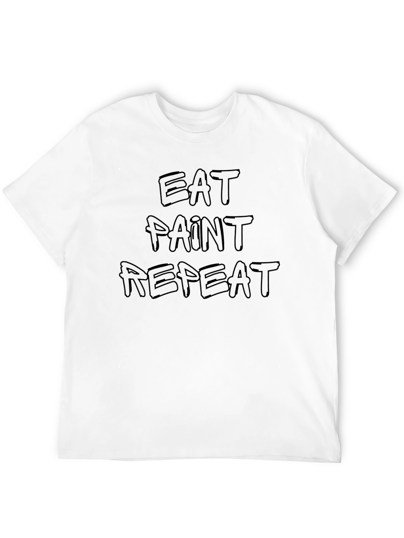 Eat Paint Repeat Black Graphic Tee