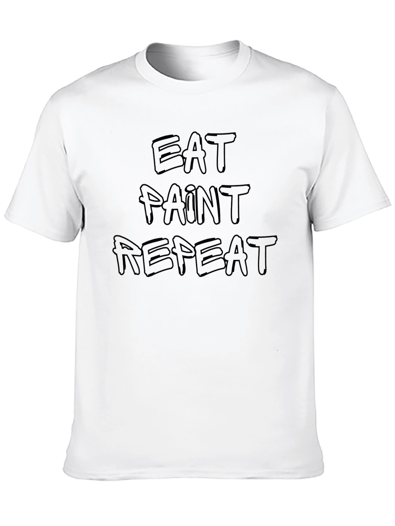 Eat Paint Repeat Black Graphic Tee