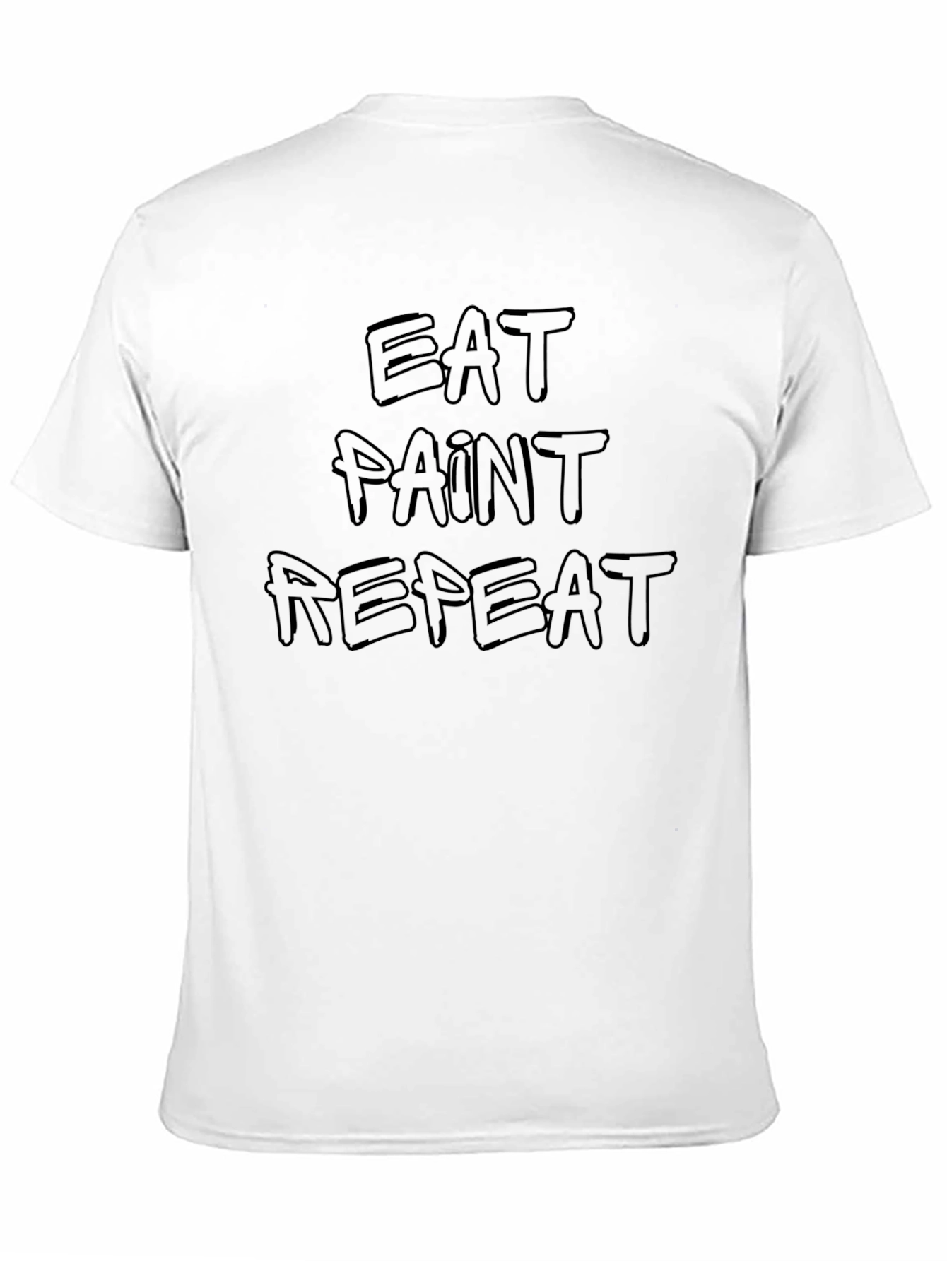 Eat Paint Repeat Black Graphic Tee