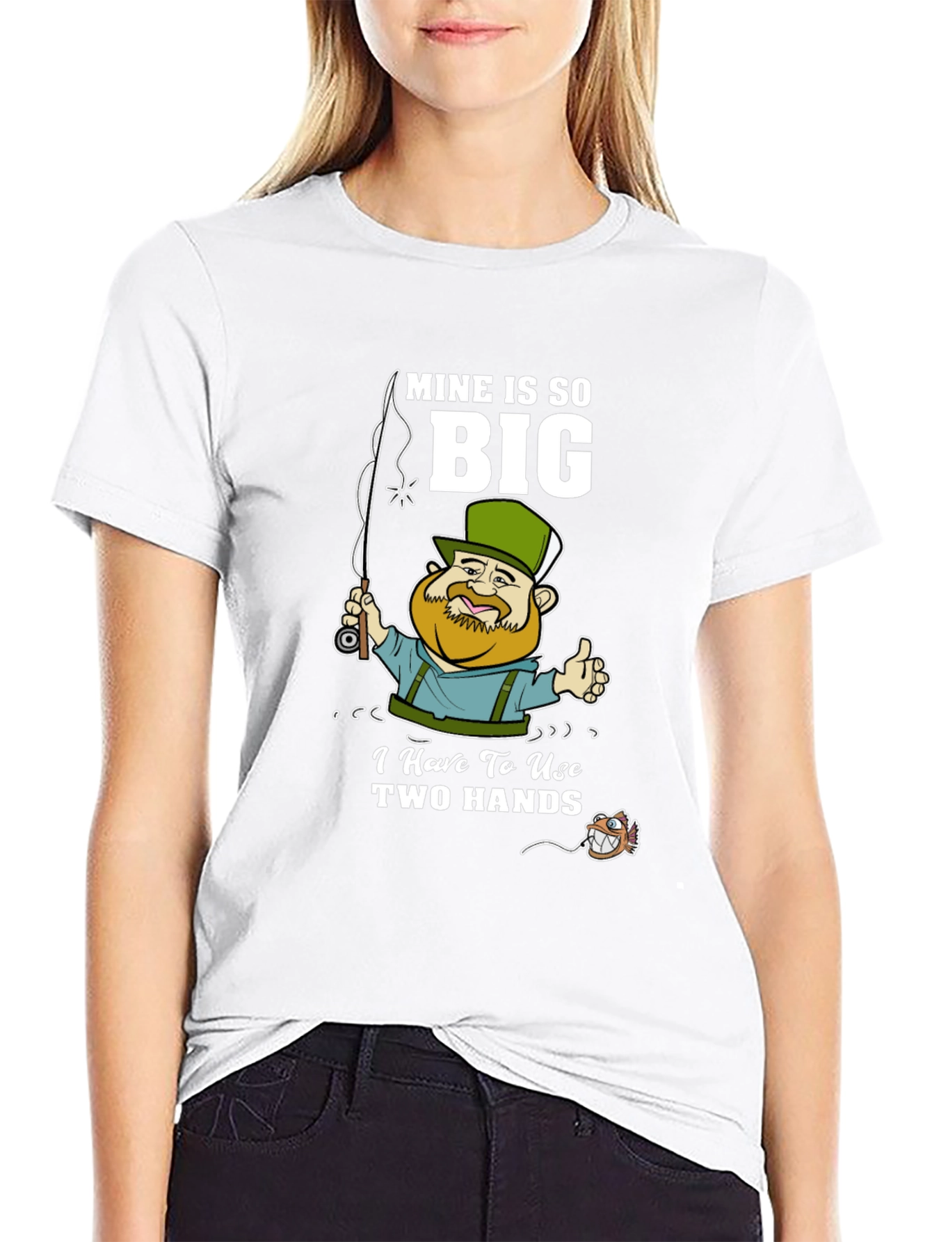 Funny Fishing T-Shirt - Mine Is So Big