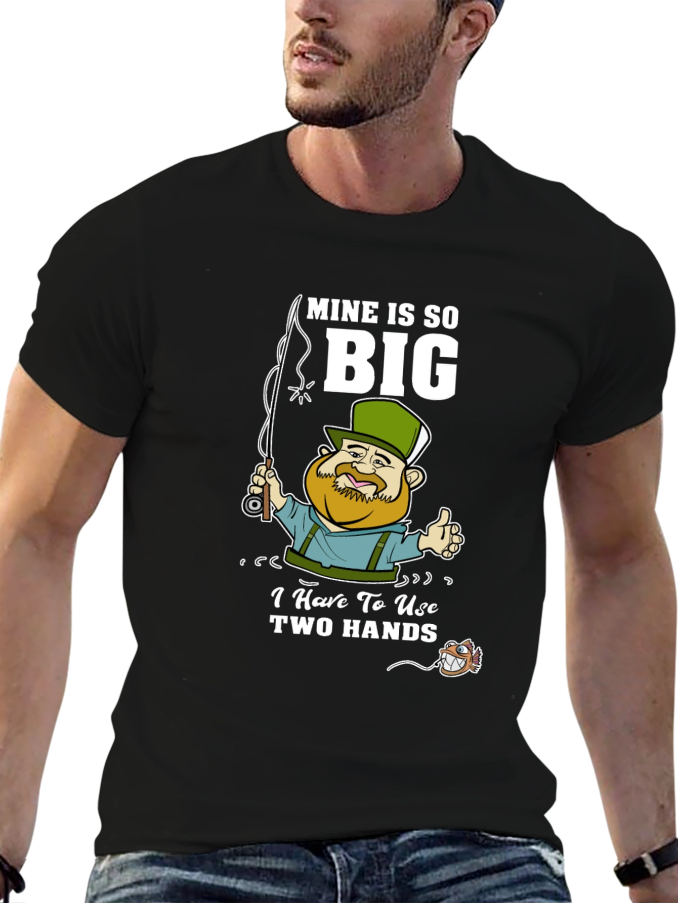 Funny Fishing T-Shirt - Mine Is So Big